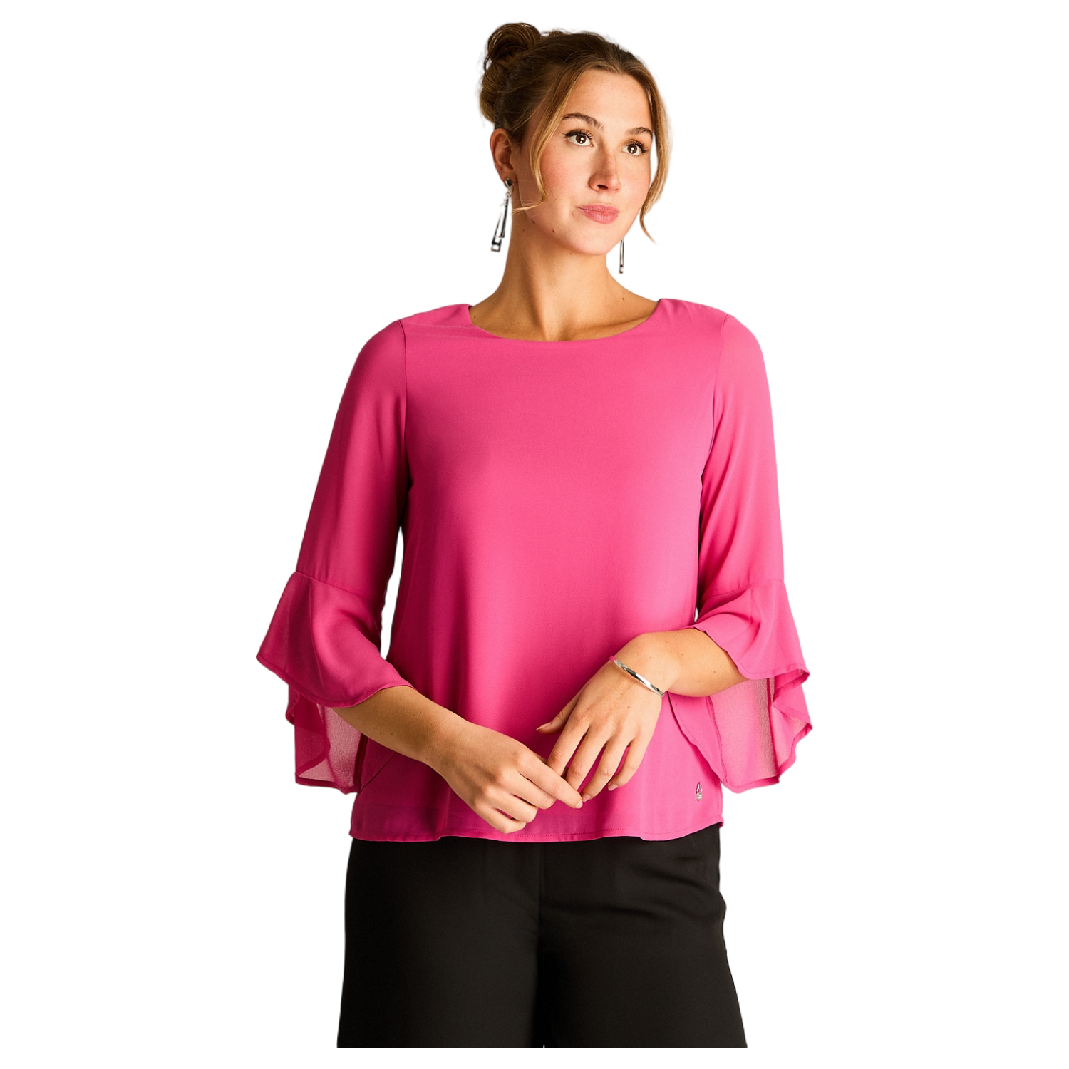 Túnica Brillo de Fiesta Fucsia-0