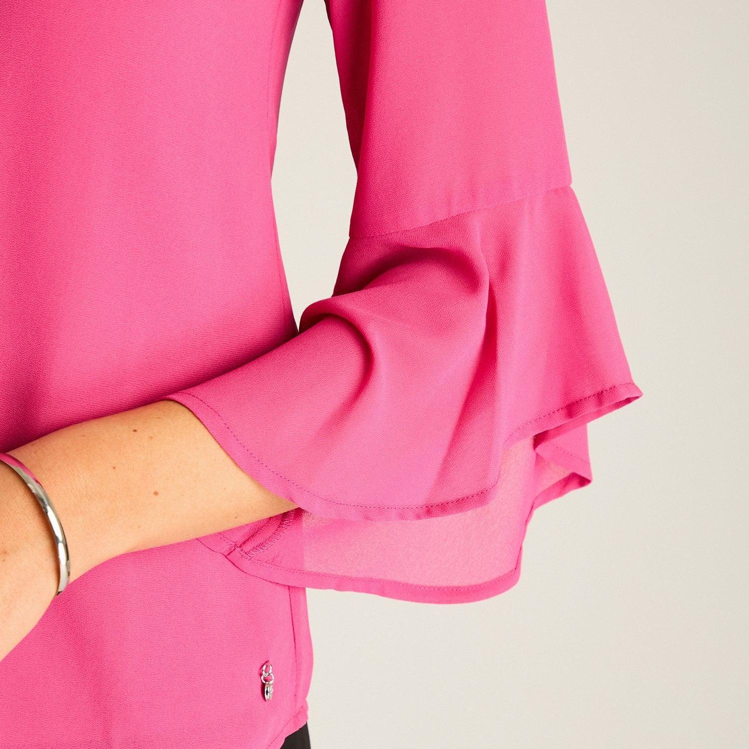 Túnica Brillo de Fiesta Fucsia-2