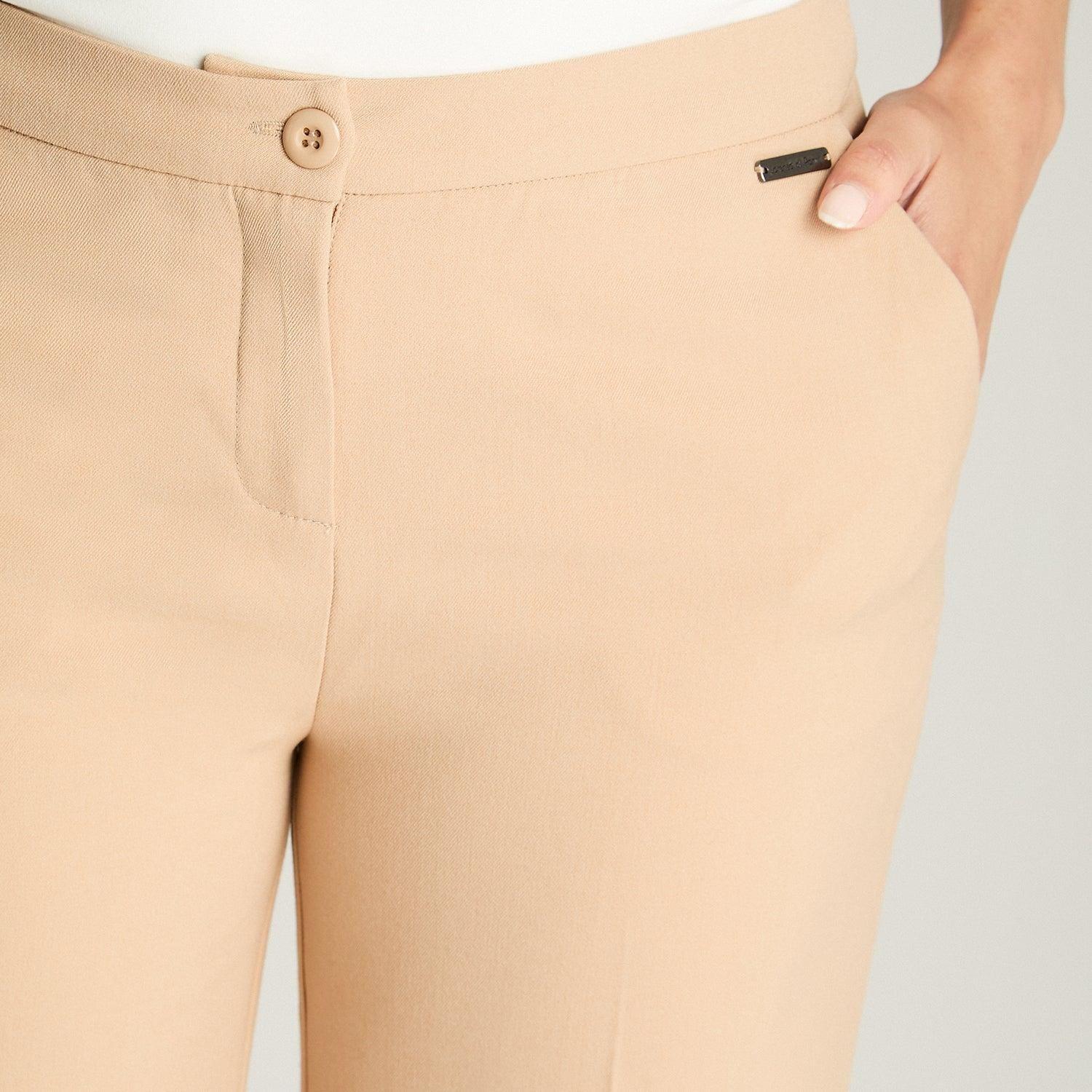 Pantalón Formal Palazzo Beige-2