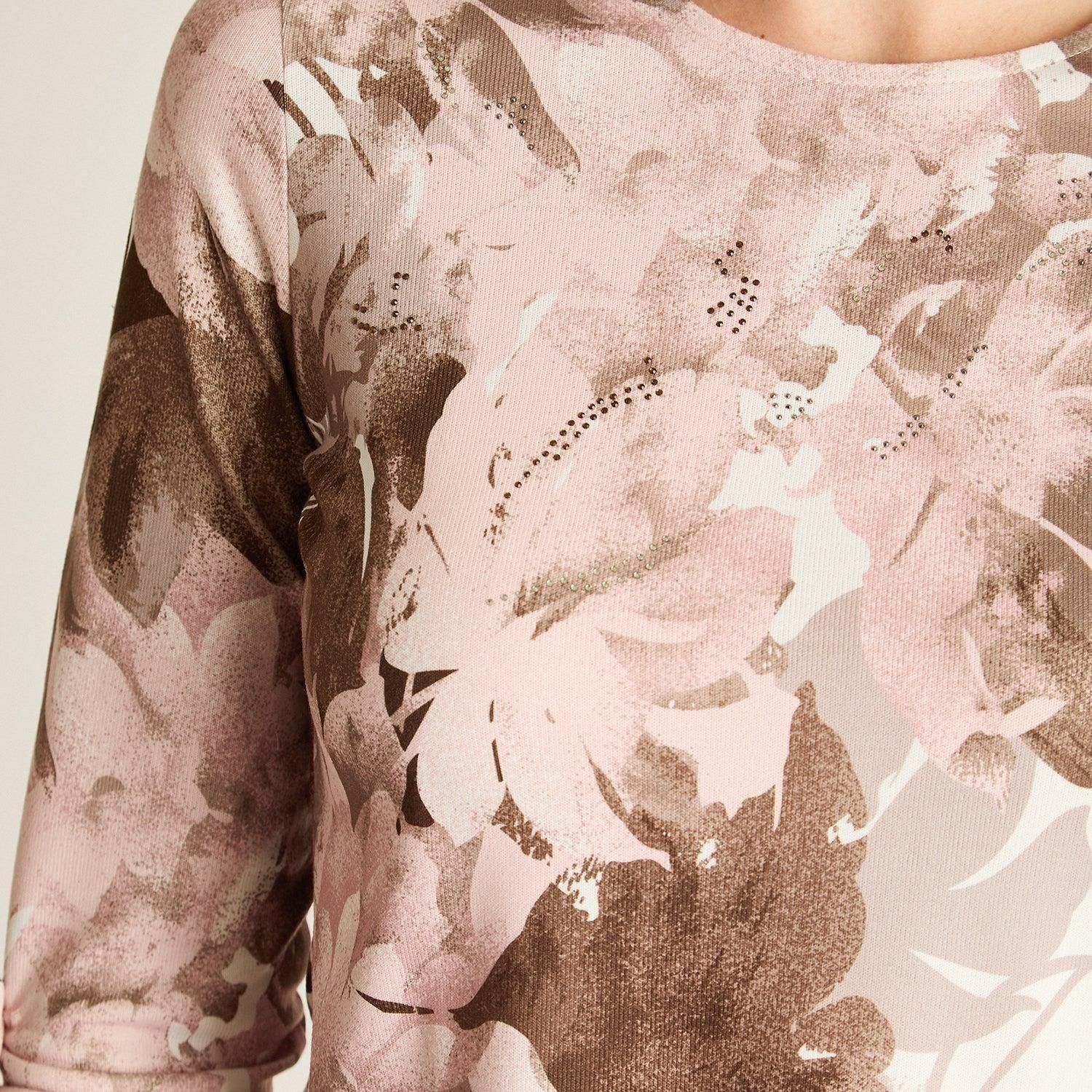 Polera Rosado Manga Larga Elasticidad Media Sin Forro Calce Normal Tela Camant-2