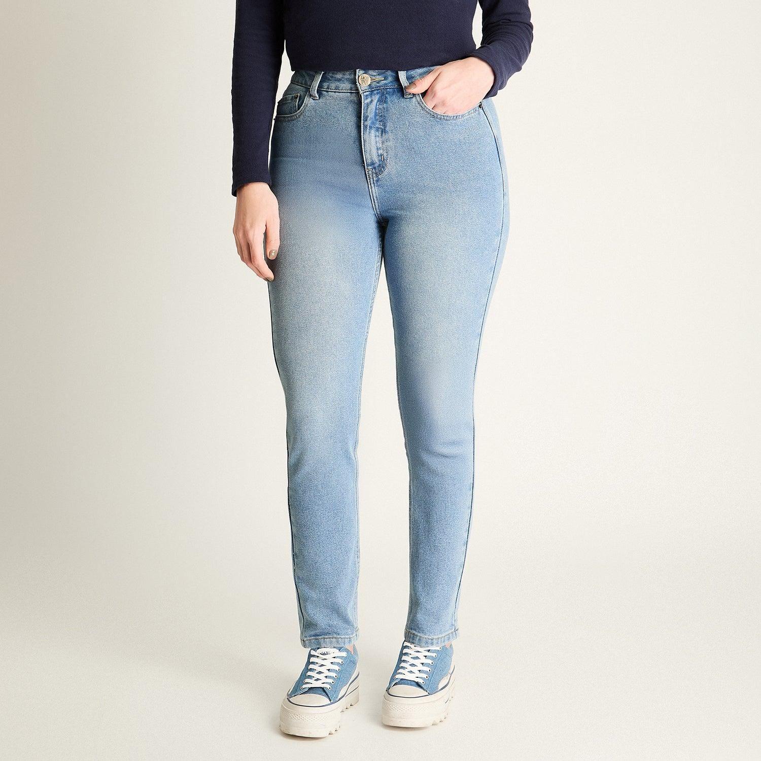 Jeans Azul Fit Mom Clásico-0