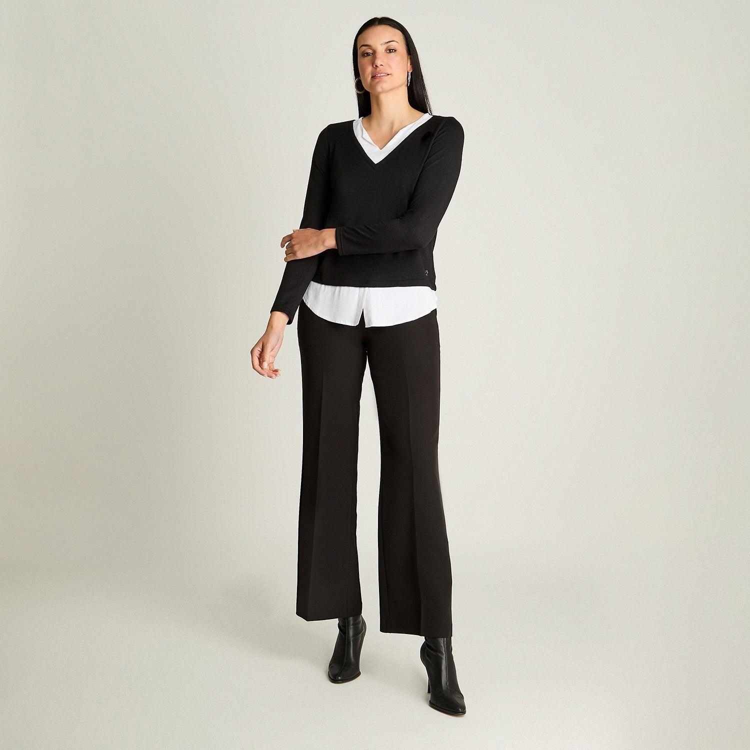 Polera Manga Larga Lanialla Twin Set Blusa Negro-3