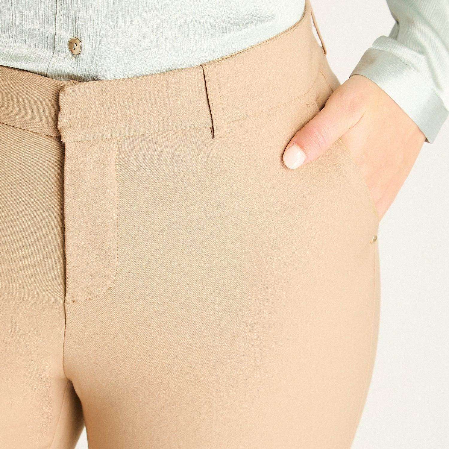 Pantalón Formal Slim Camel-2