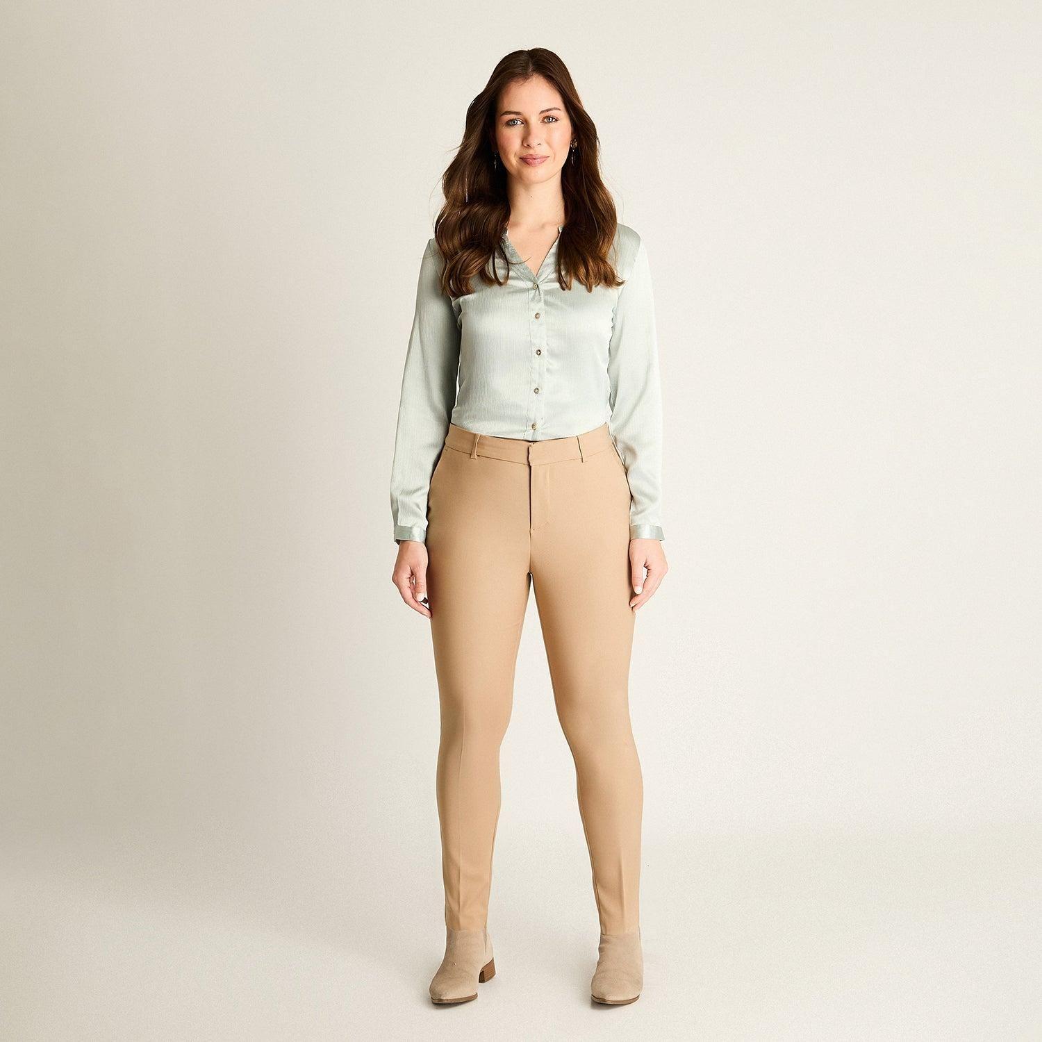 Pantalón Formal Slim Camel-3