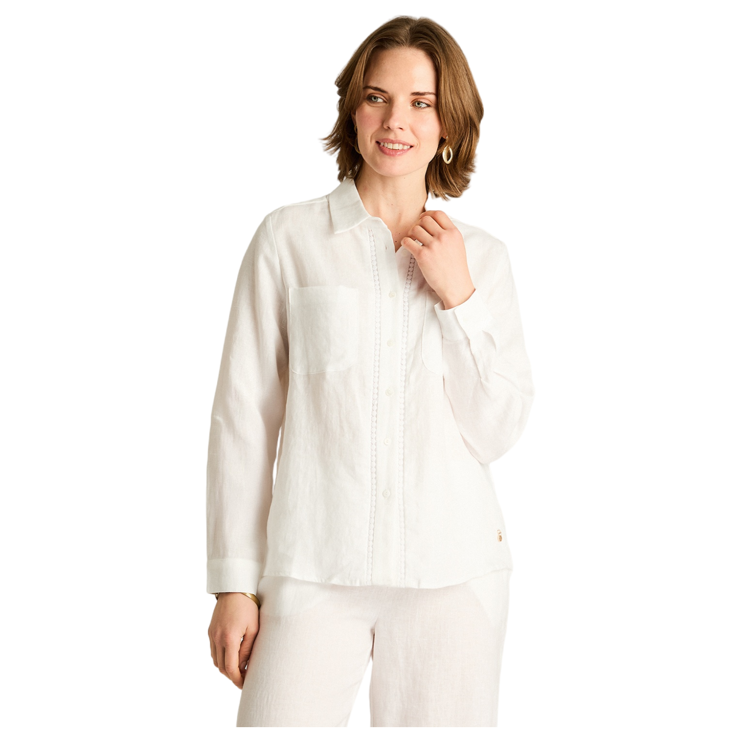 Blusa Blanca 100% Lino-0