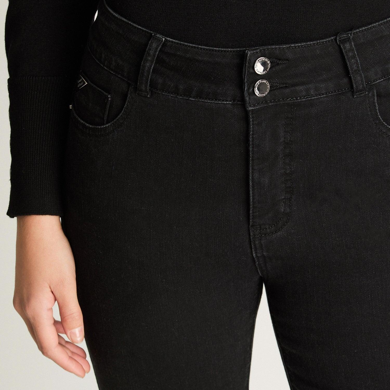 Jeans Skynny Push Up Control De Abdomen Negro-2