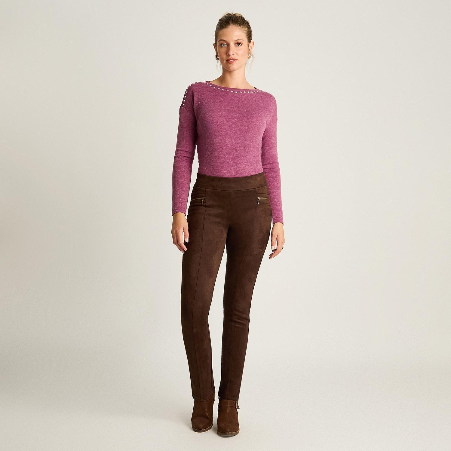 Calza Café en Suede Slim-3