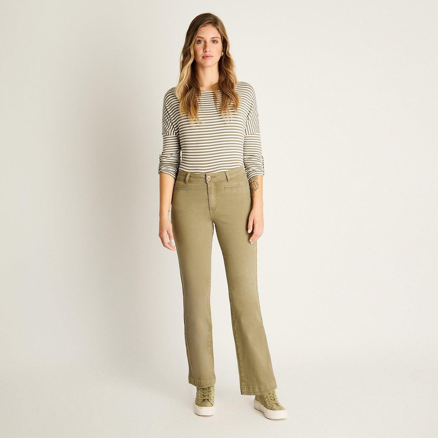 Jeans Verde Wide Leg-3