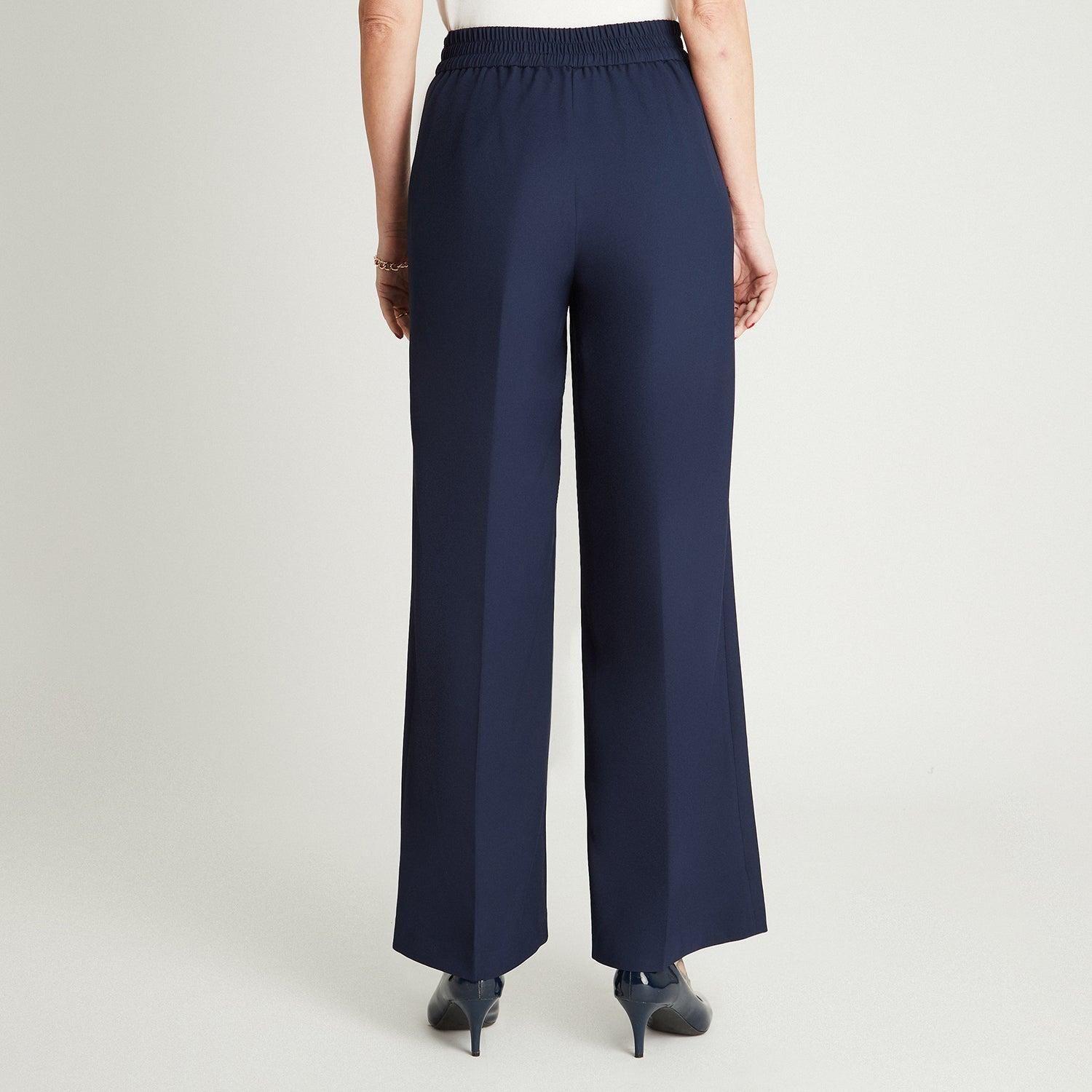 Pantalón Formal Azul Palazzo-1
