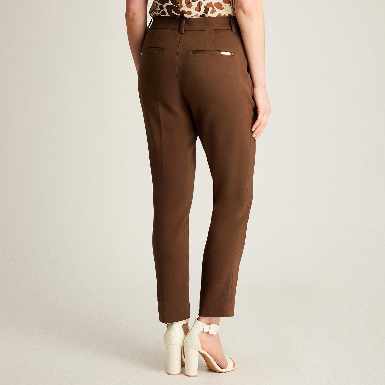 Pantalón Slim Fit Café-1