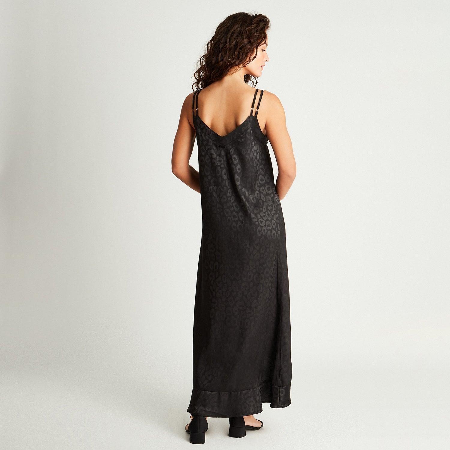Vestido Maxi Negro Tirantes-1