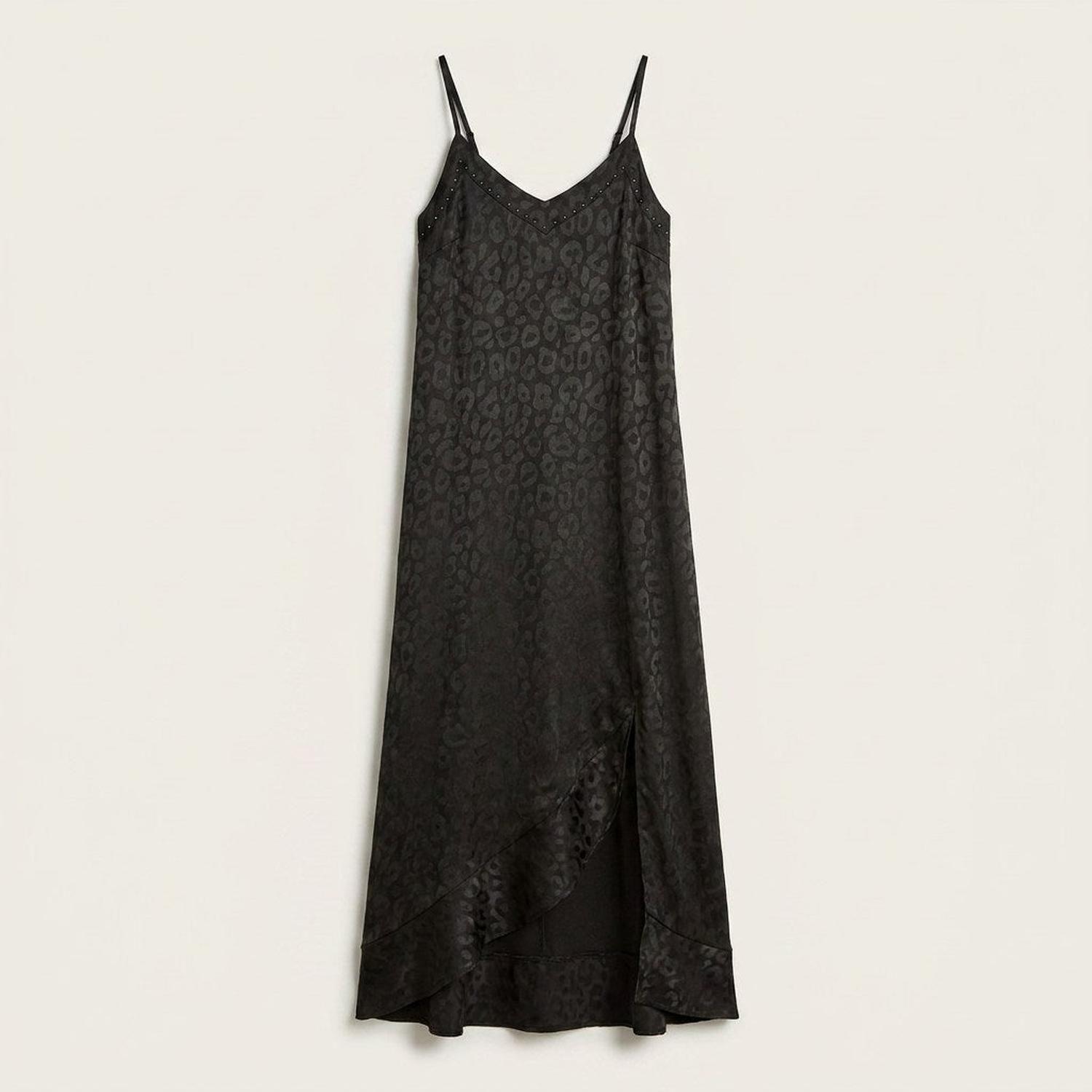 Vestido Maxi Negro Tirantes-4