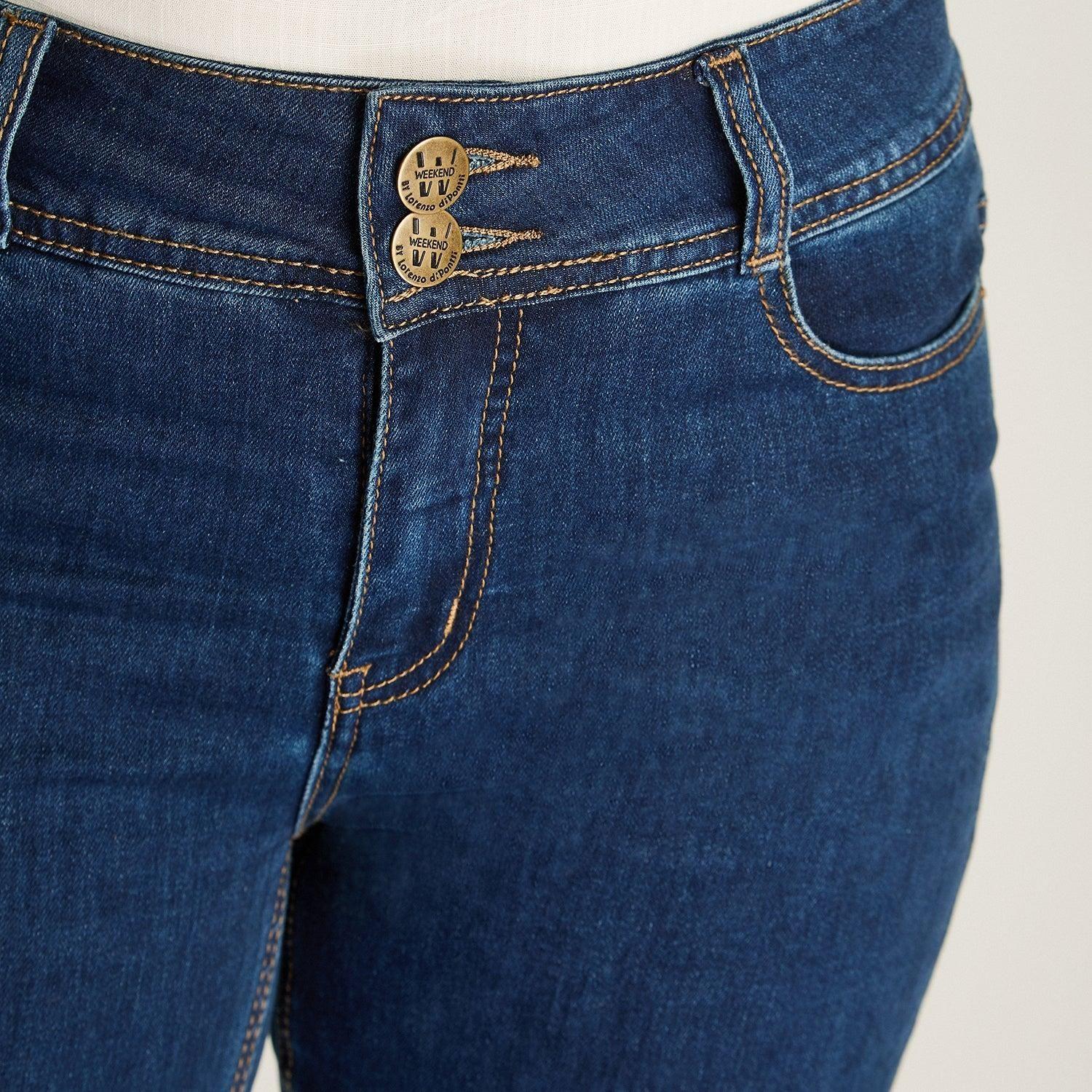 Jeans Blue Medio Elasticidad Media Sin Forro Calce Normal Tela Denim-2
