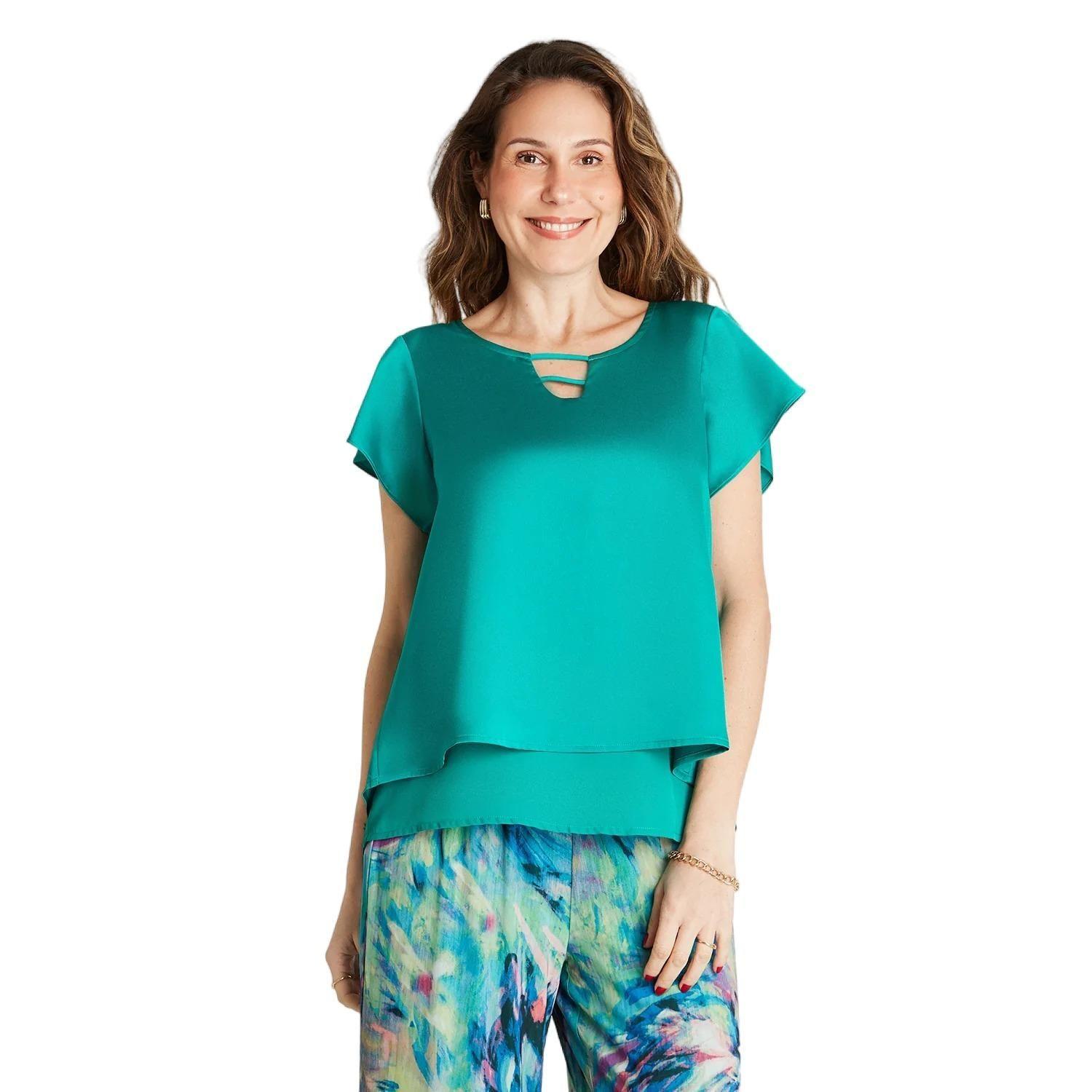 Blusa Verde Tajalí En Espalda-0