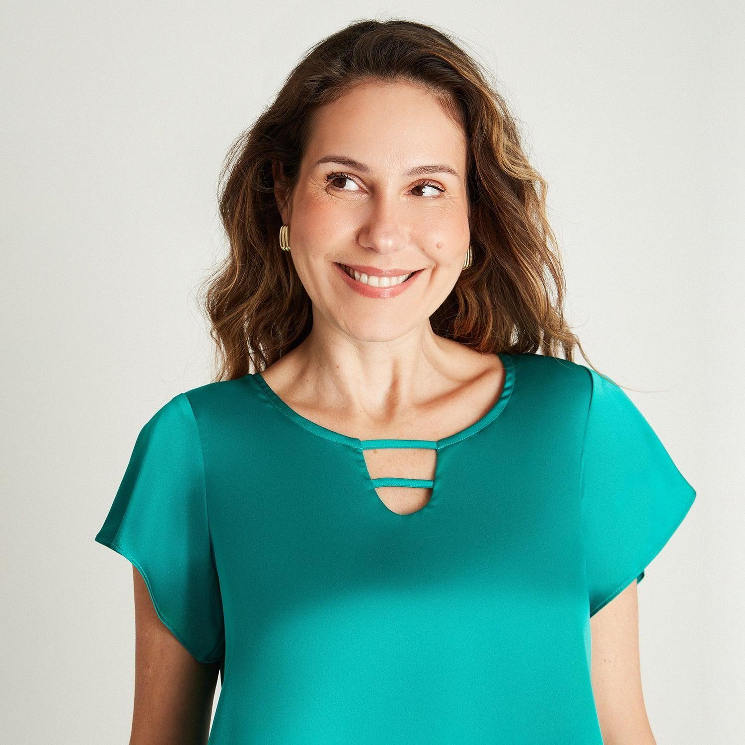 Blusa Verde Tajalí En Espalda-2
