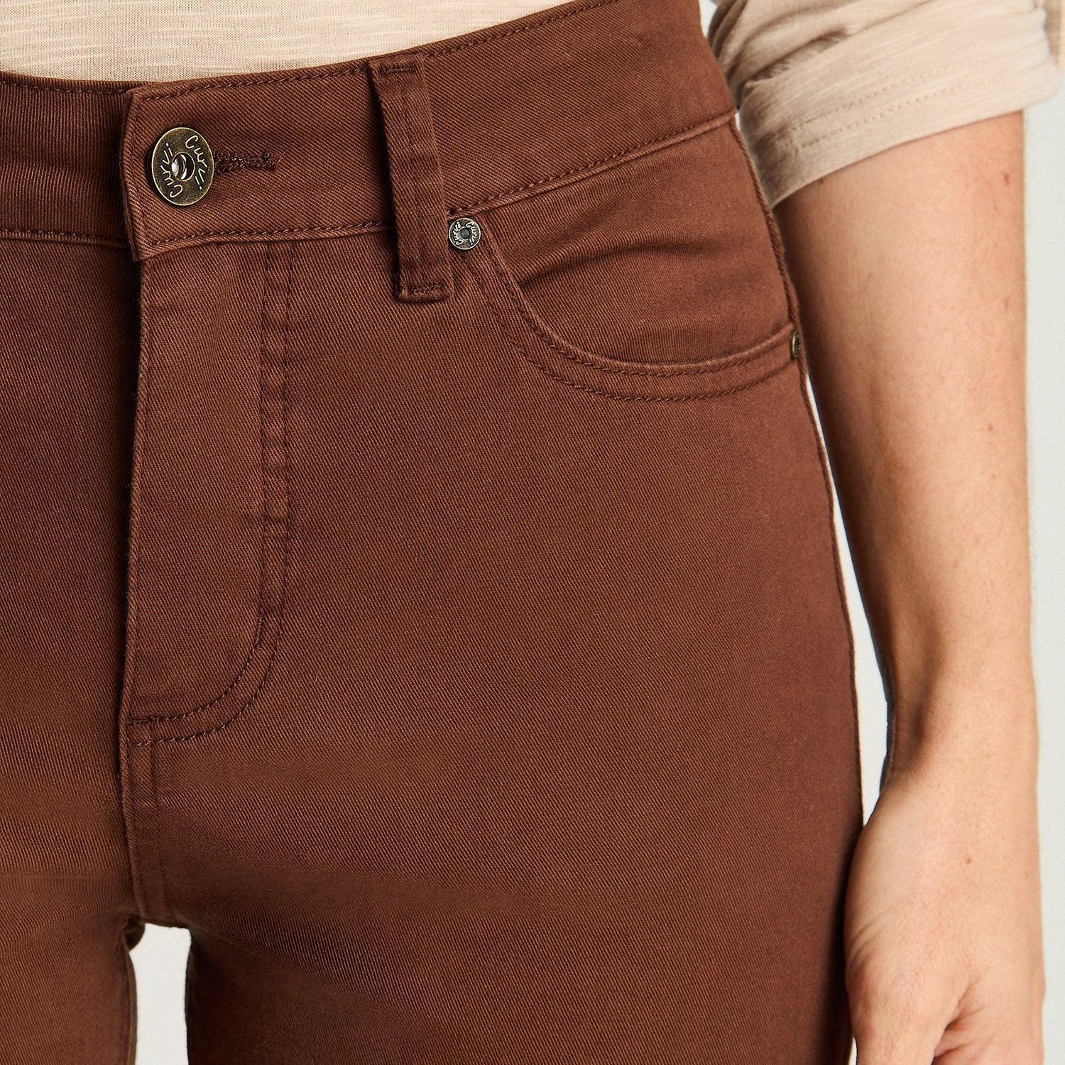 Jeans Recto 5 Bolsillos Café-2
