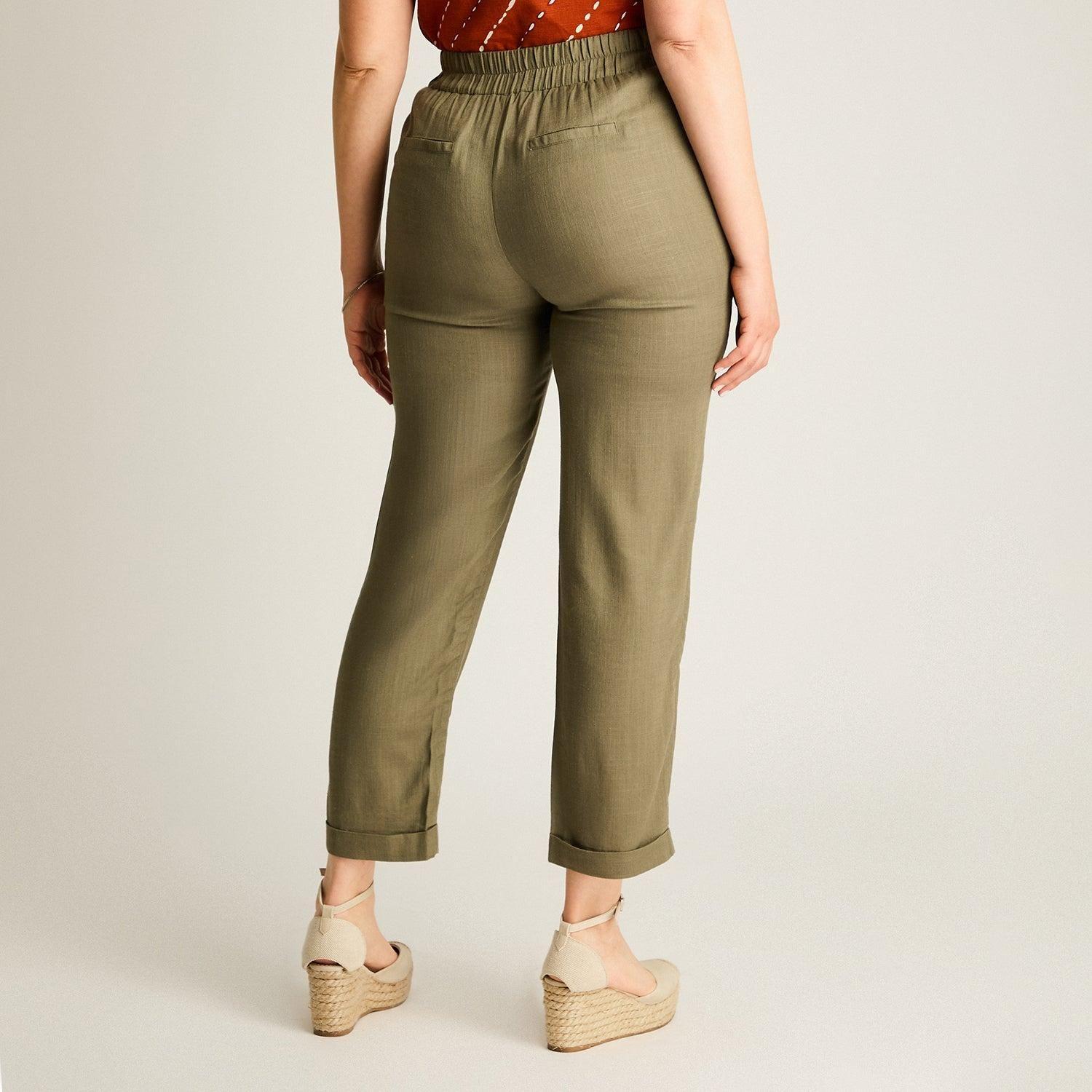 Pantalón Sport Verde Recto No Elasticado Calce Normal-1