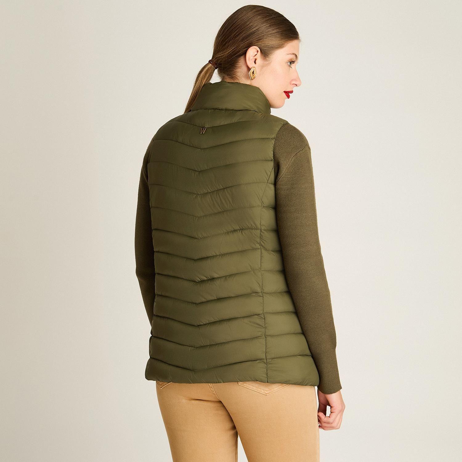 Parka Sin Mangas Diseño Quilted-1
