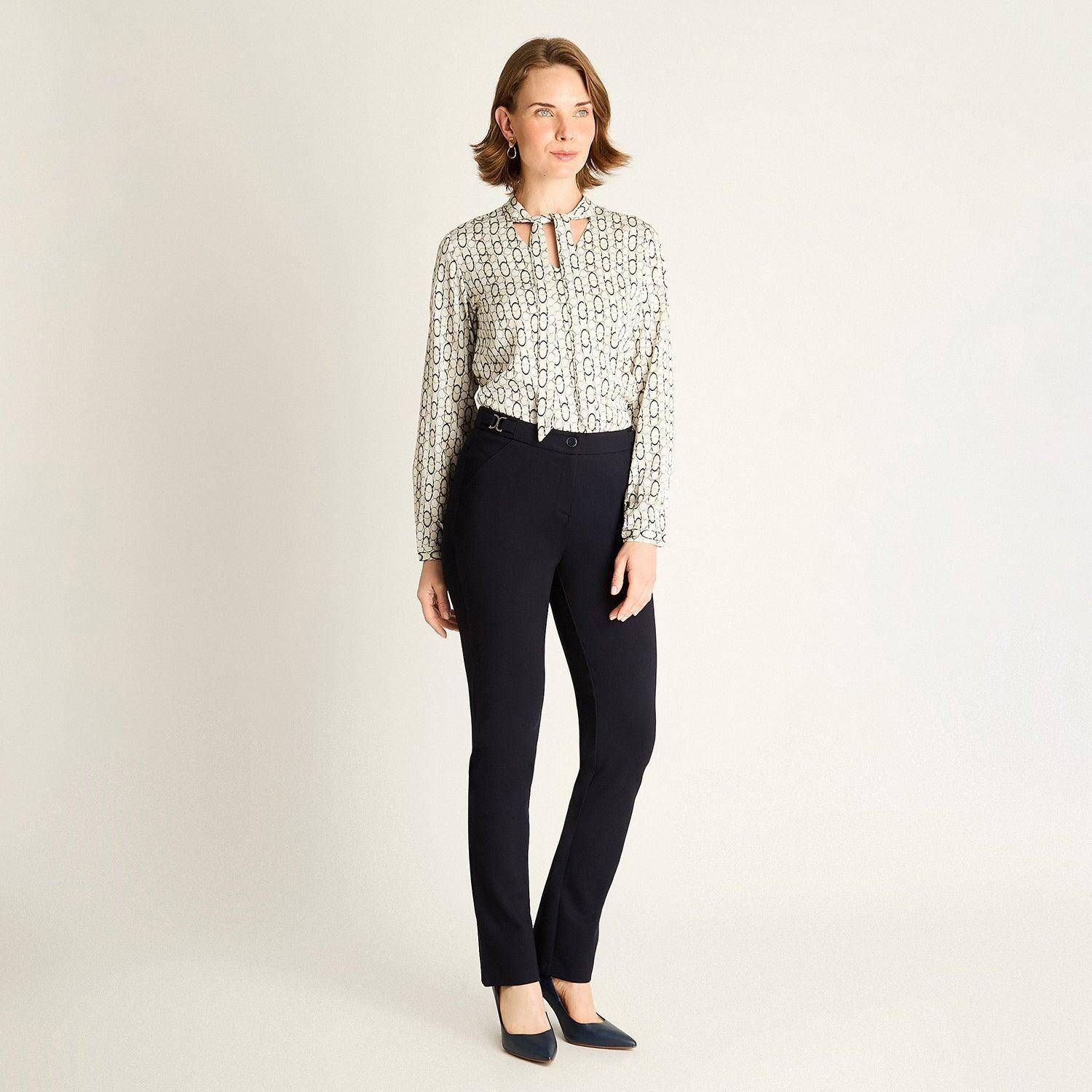 Pantalón Azul Recto-3