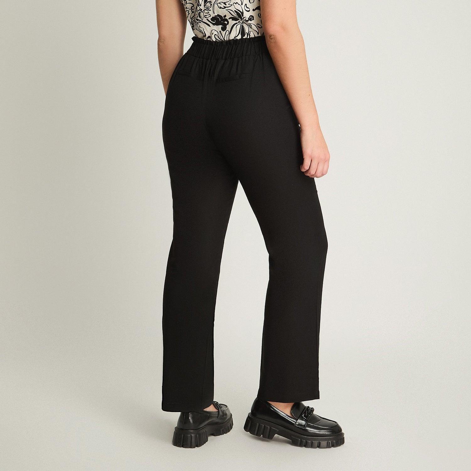 Pantalón Recto Negro-1