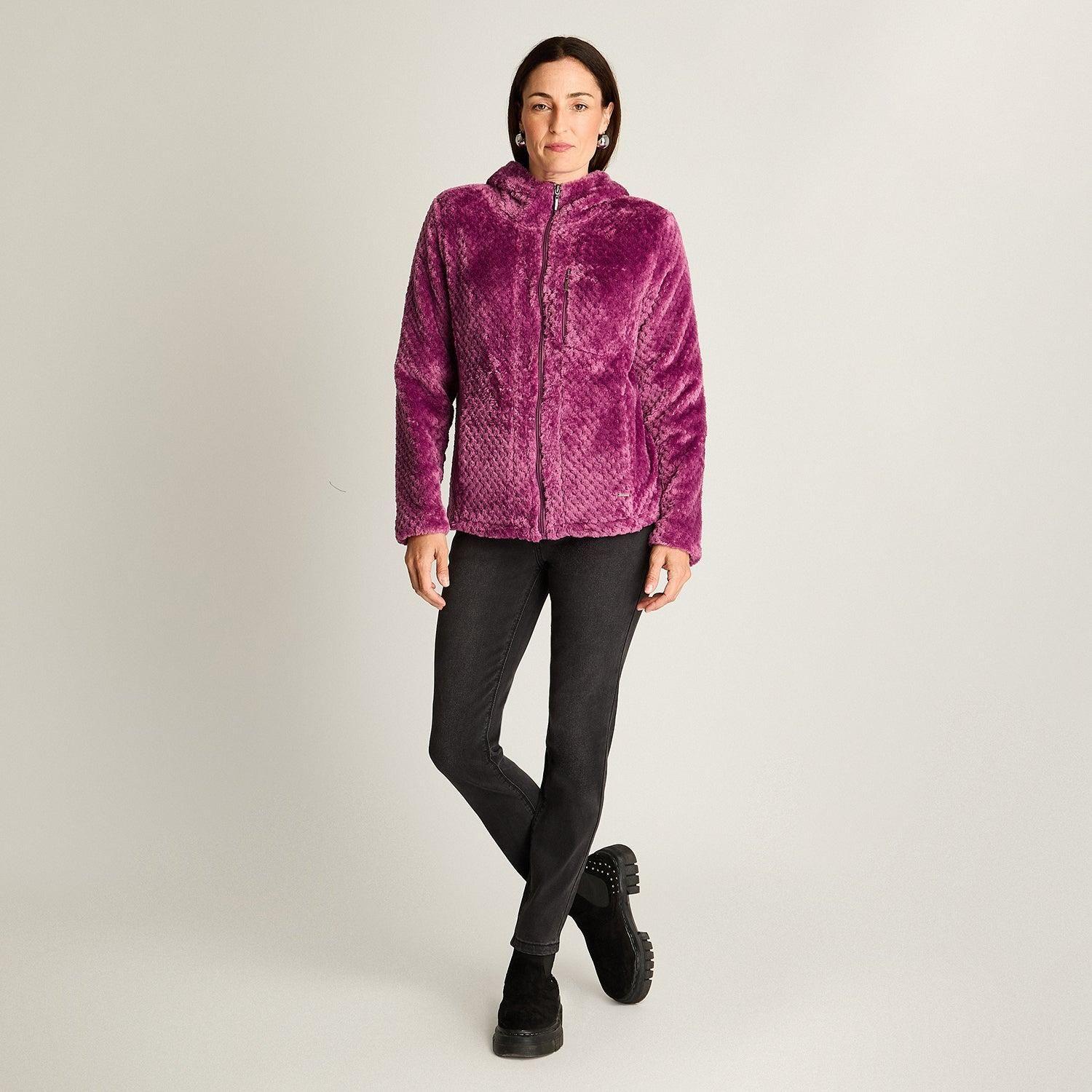 Polerón Polar Waffle Magenta-2
