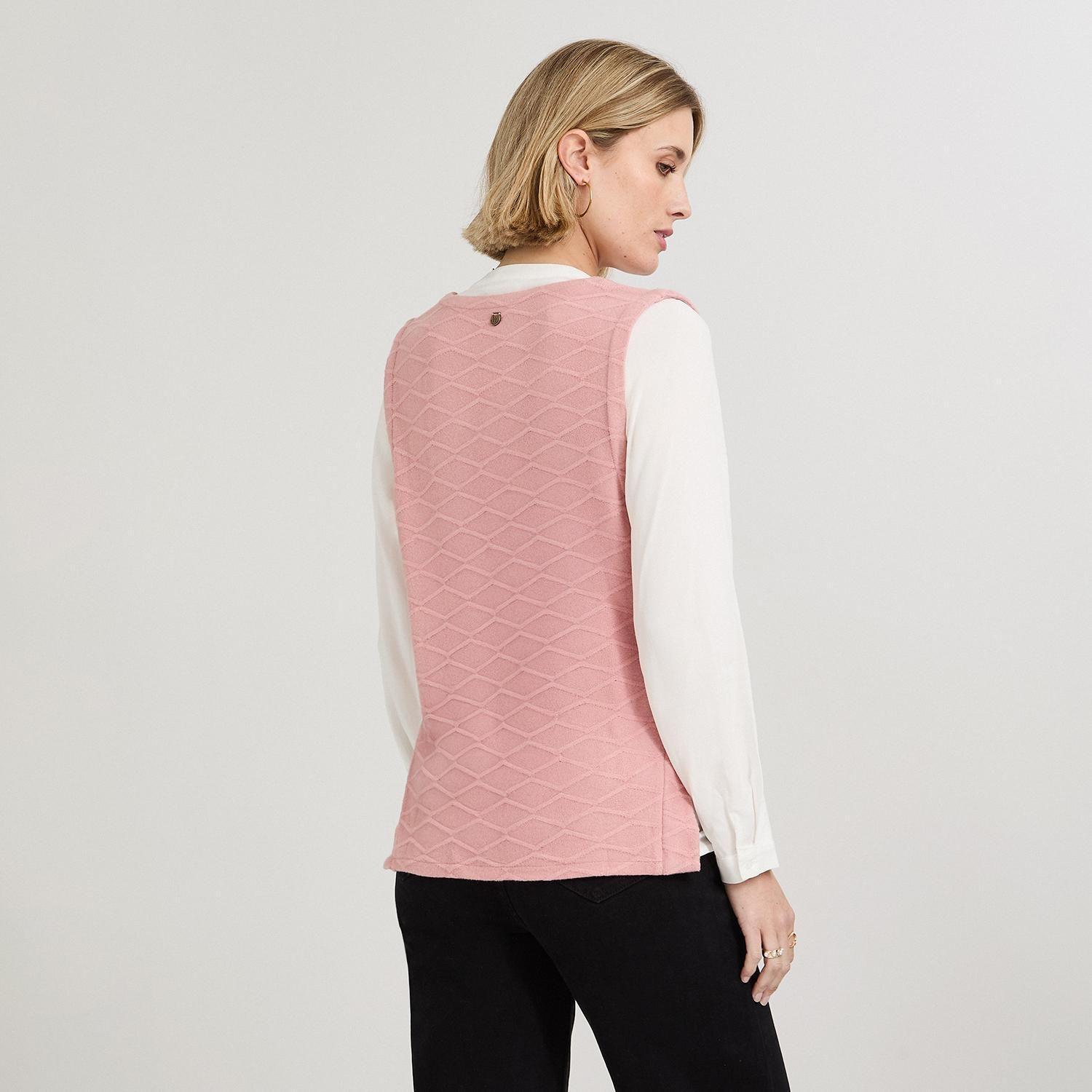 Polera Lanilla con Manga Blusa Rosado-1