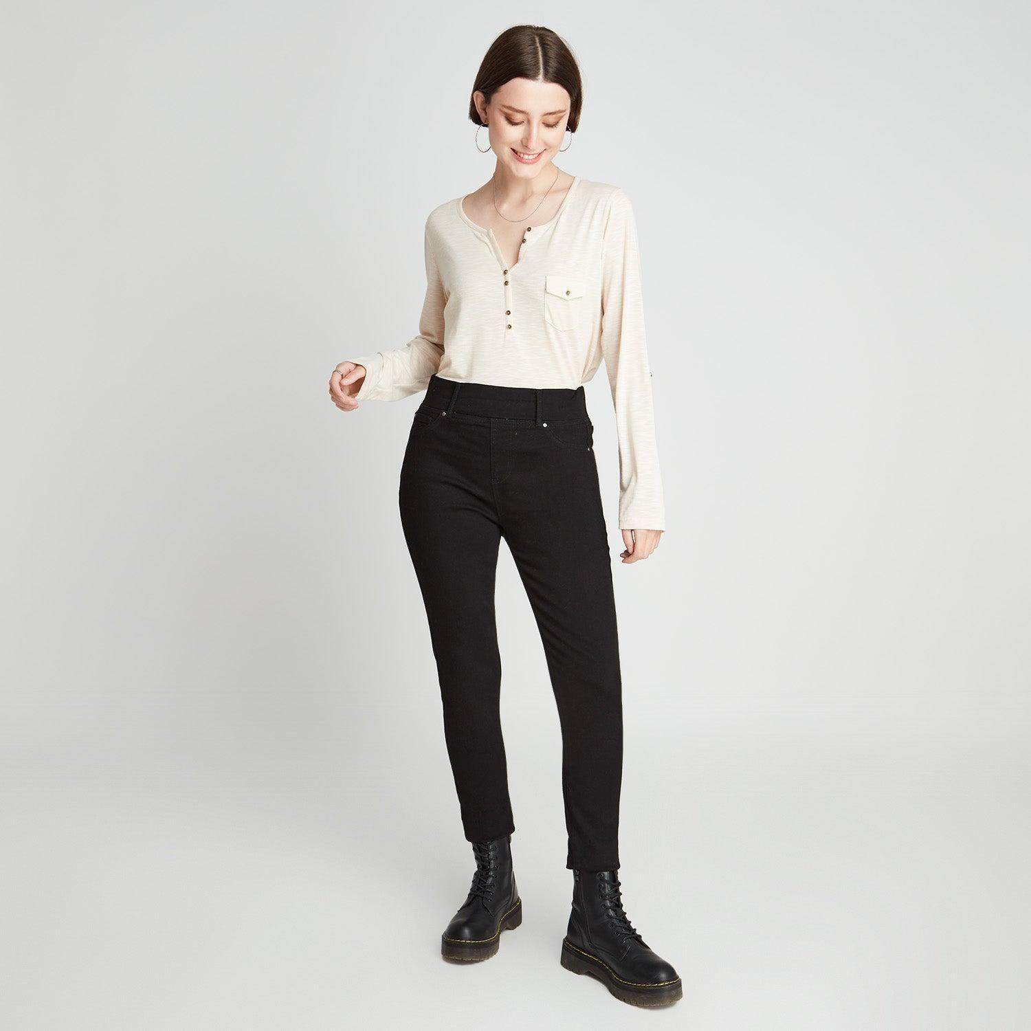 Jeans Calza Con Pretina Alta-3