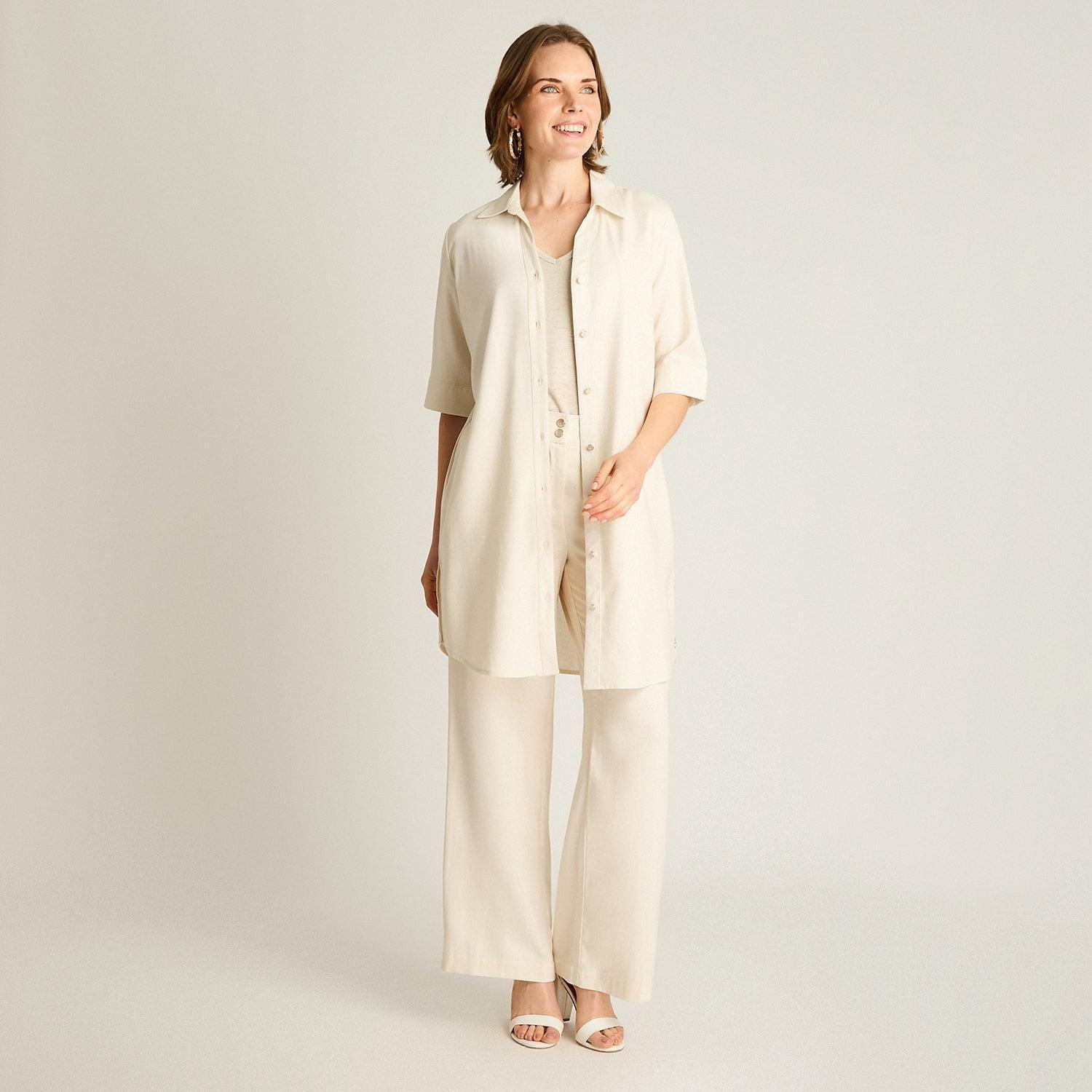 Blusa Arena Lino Abotonada-3