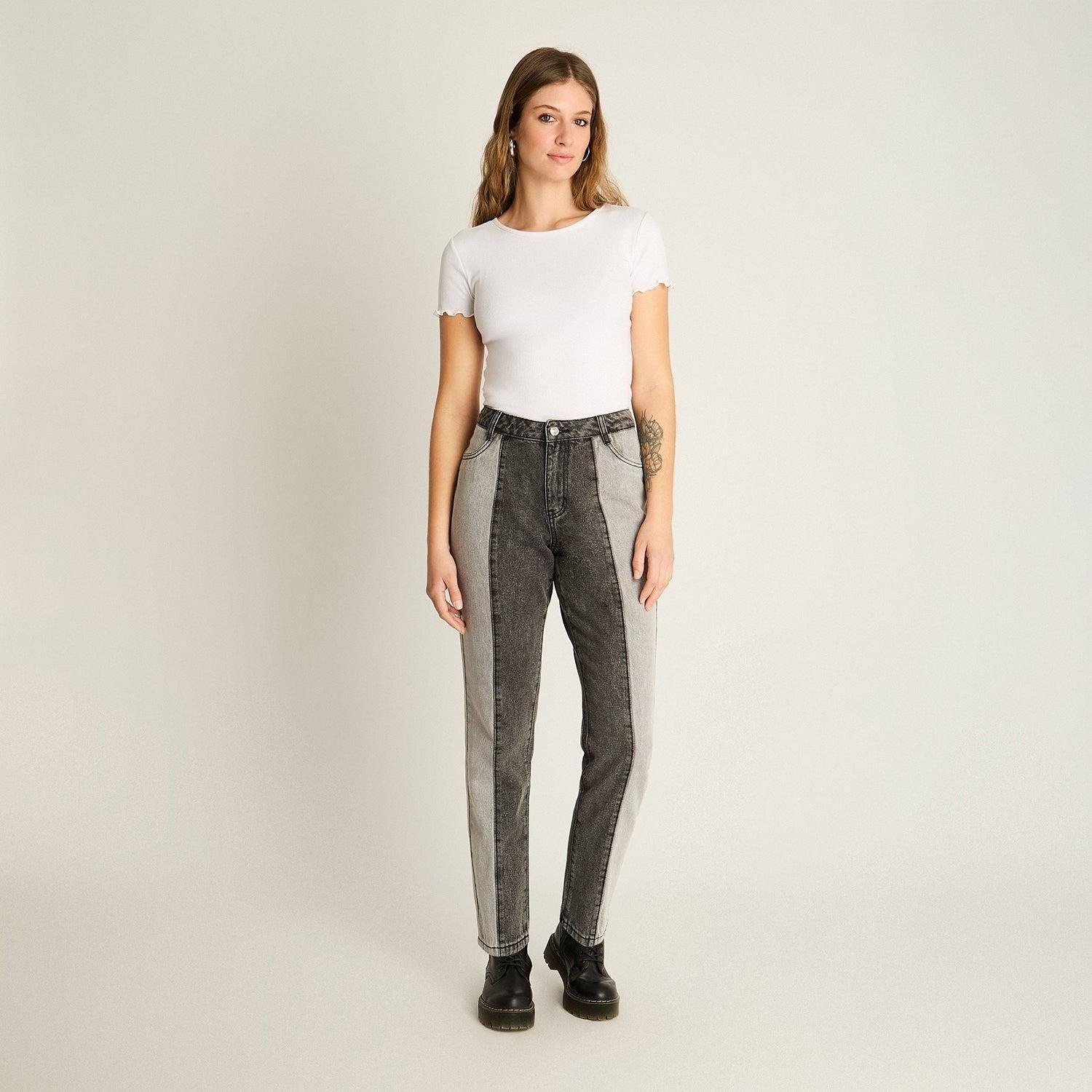 Jeans Gris Corte Slim-3
