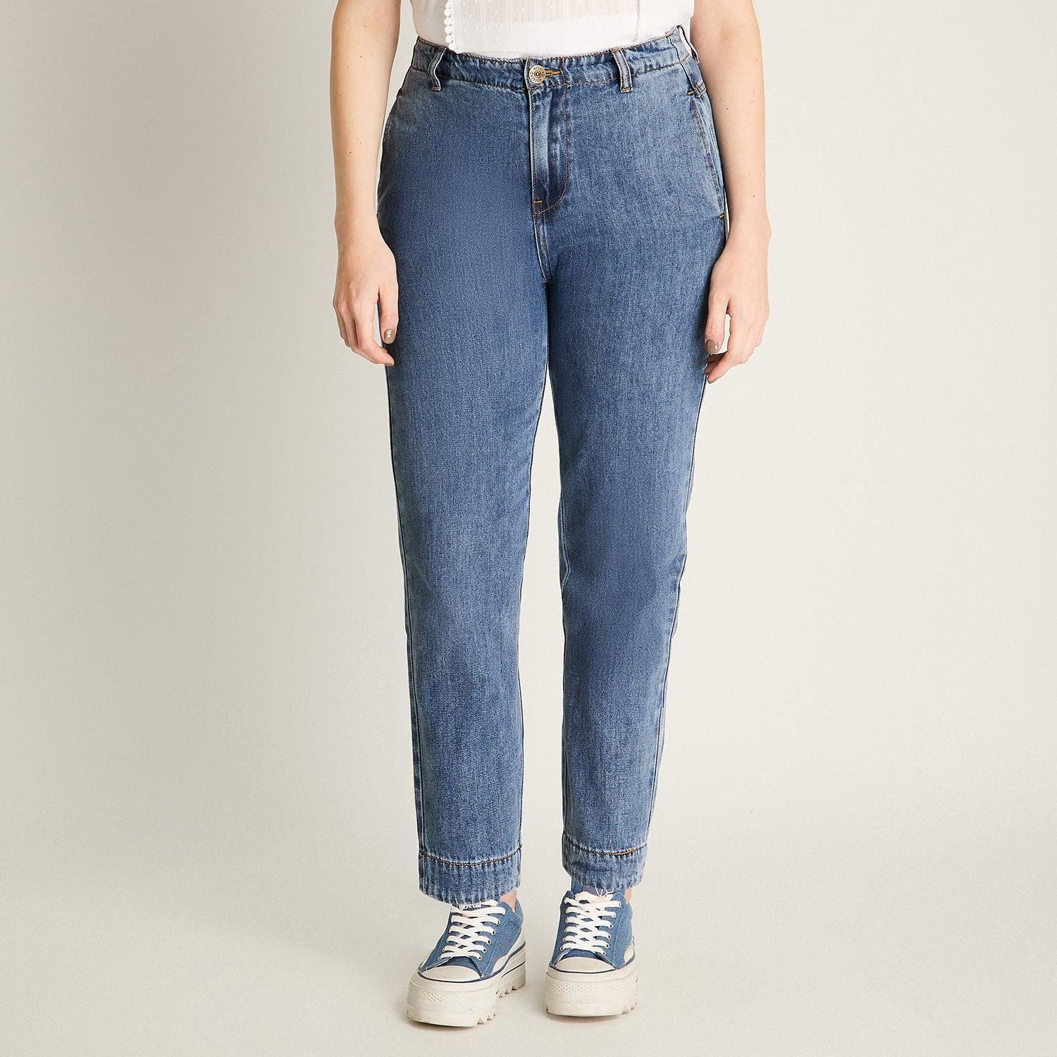 Pantalón Sport Azul de Lyocell-0