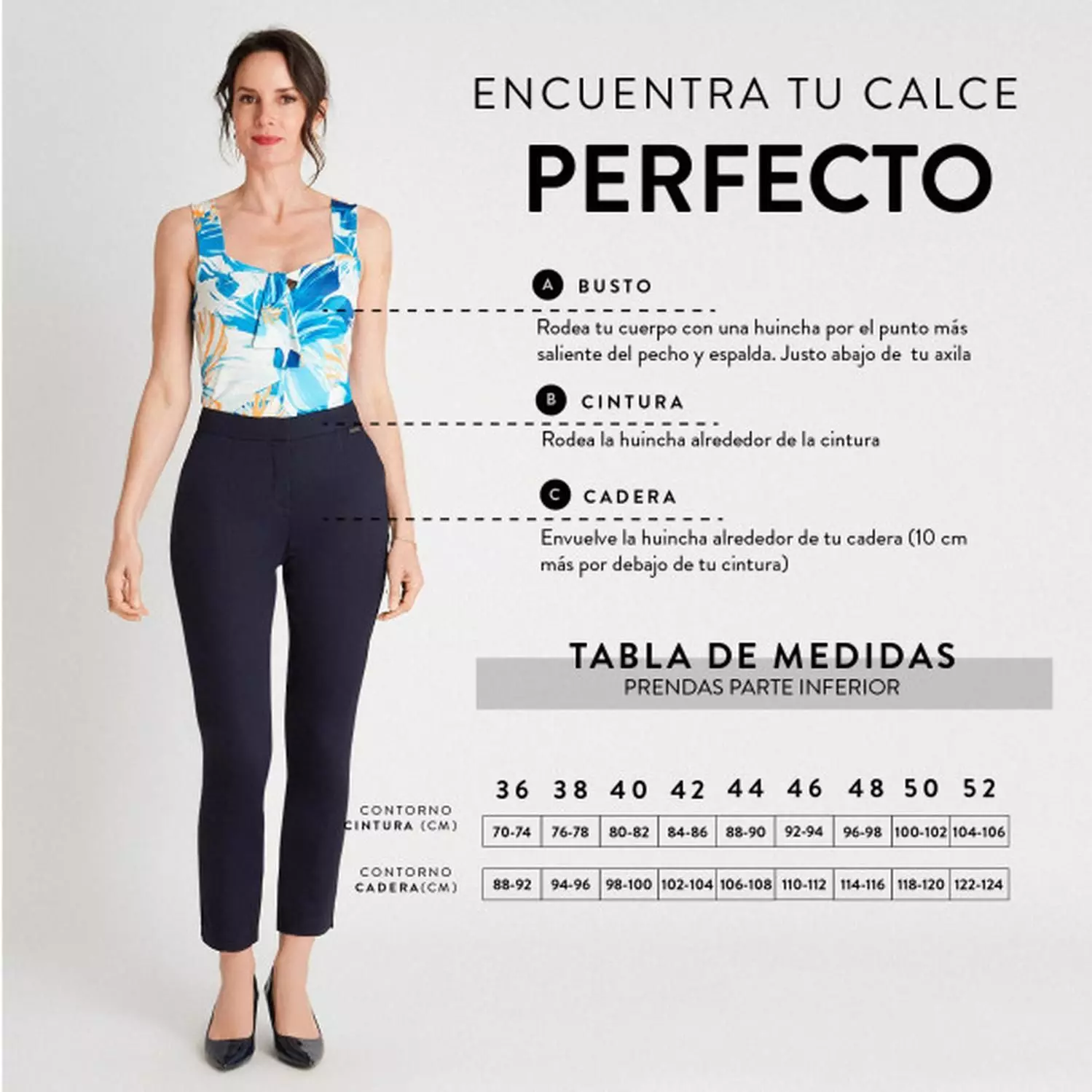 Pantalón Formal Recto Pretina Elasticada Azul-4