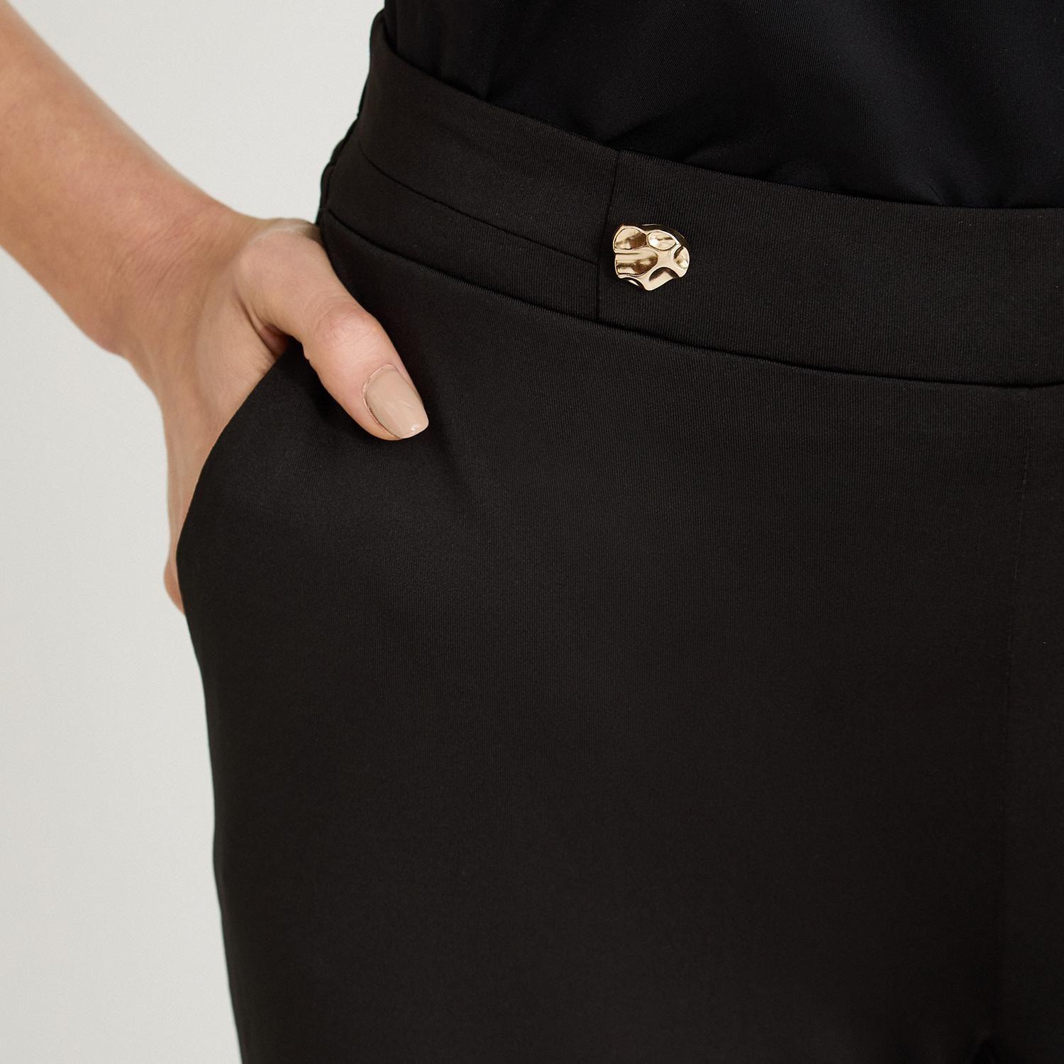 Pantalón Sport Palazzo Polyspandex Negro-2