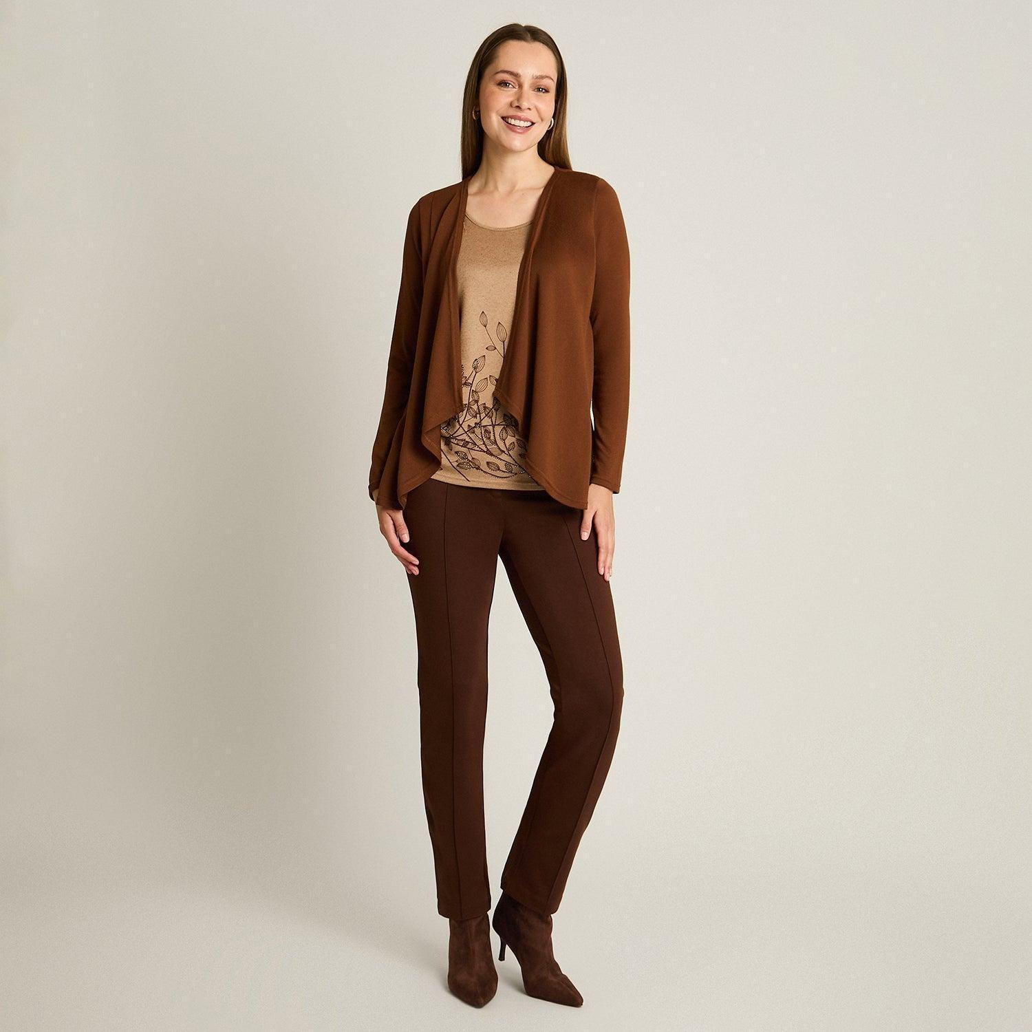 Polera Lanilla Camel Twin Set con Tapado-3