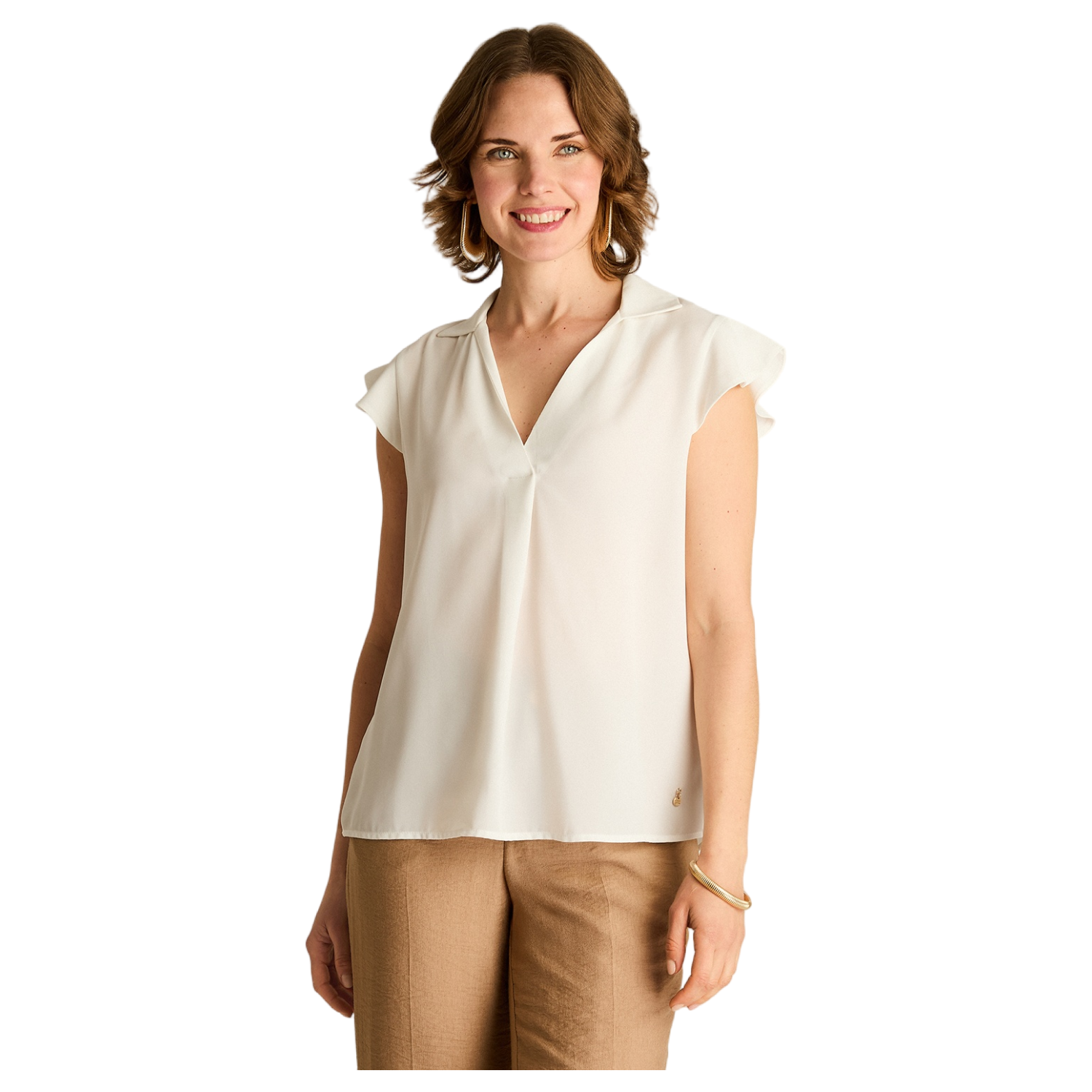 Blusa Crudo Manga Corta-0