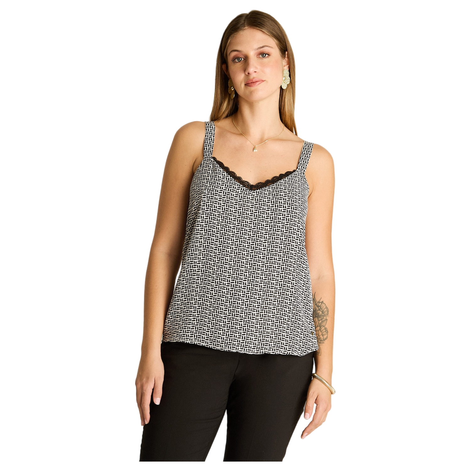 Blusa Pabilo Lencera Crudo con Tirantes Ajustables-0