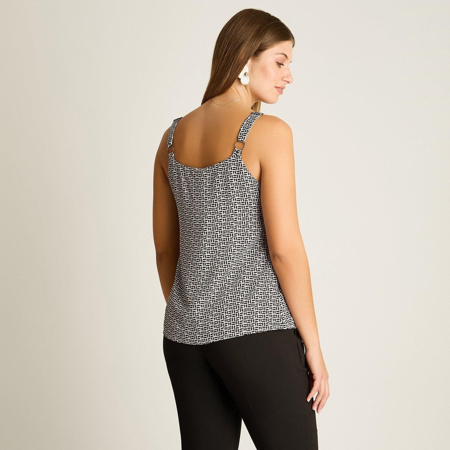 Blusa Pabilo Lencera Crudo con Tirantes Ajustables-1