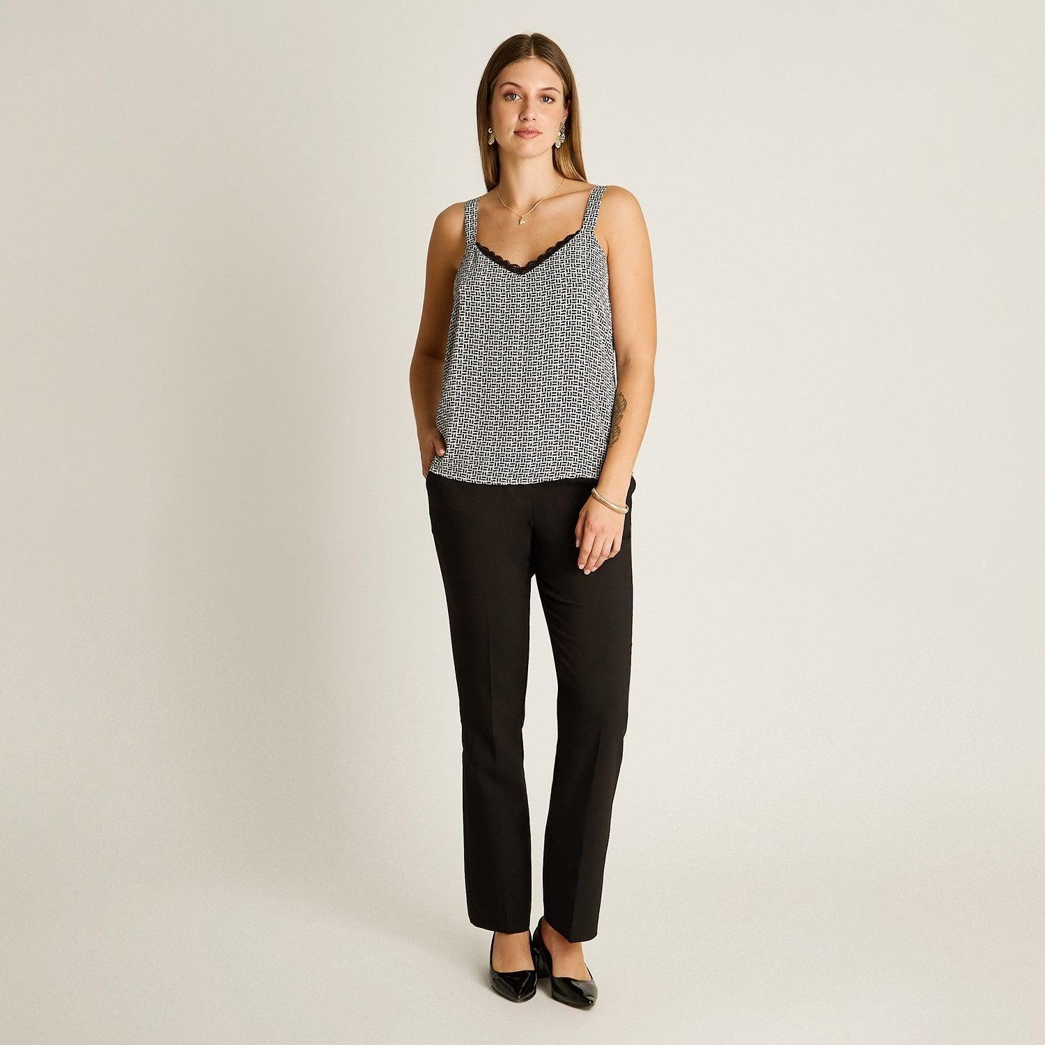 Blusa Pabilo Lencera Crudo con Tirantes Ajustables-3