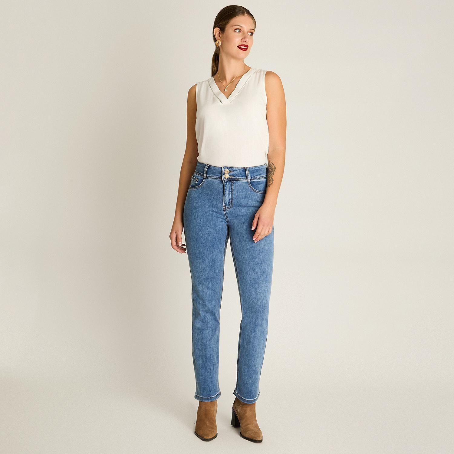Jeans Recto Push Up Celeste-2