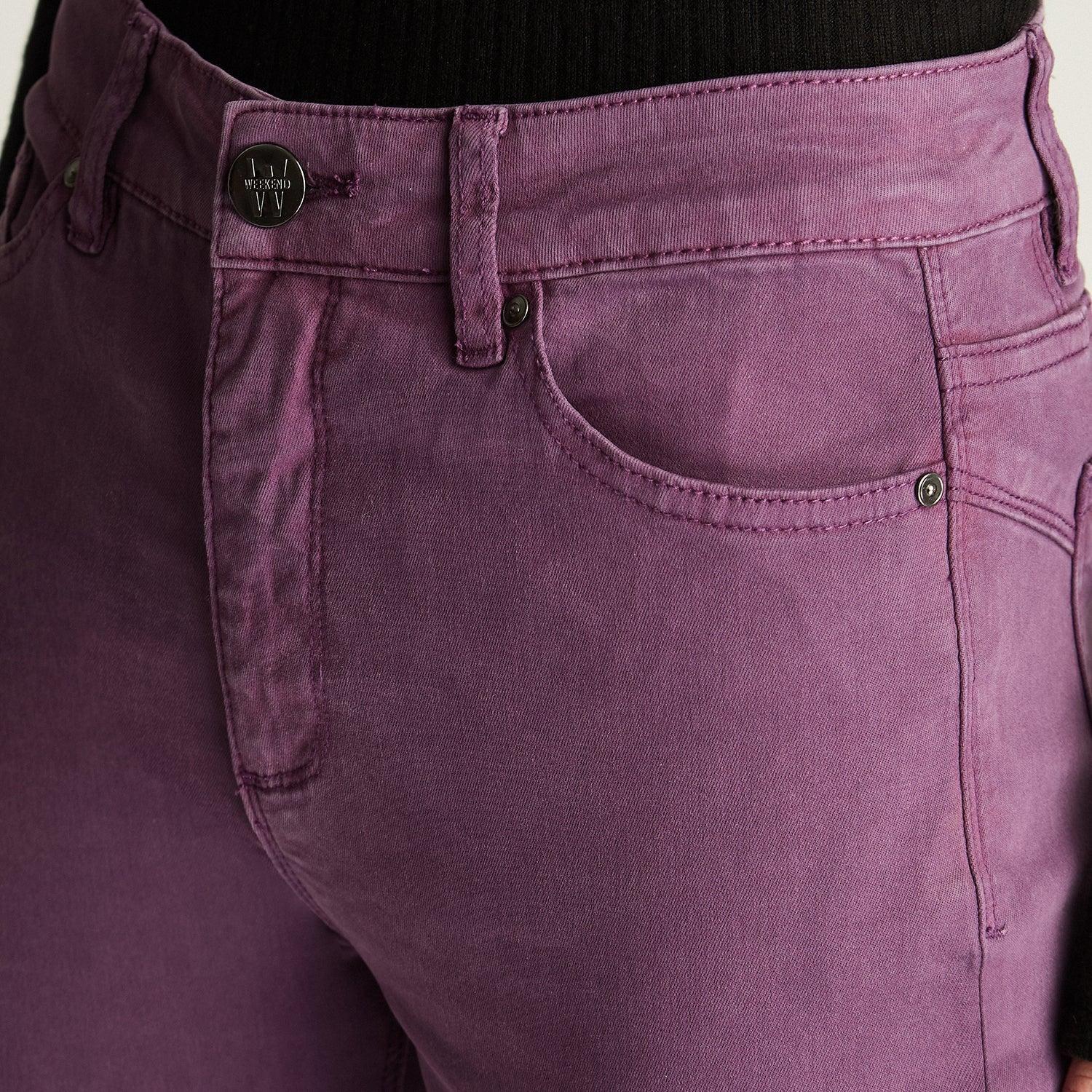 Jeans Recto 5 Bolsillos Morado-1