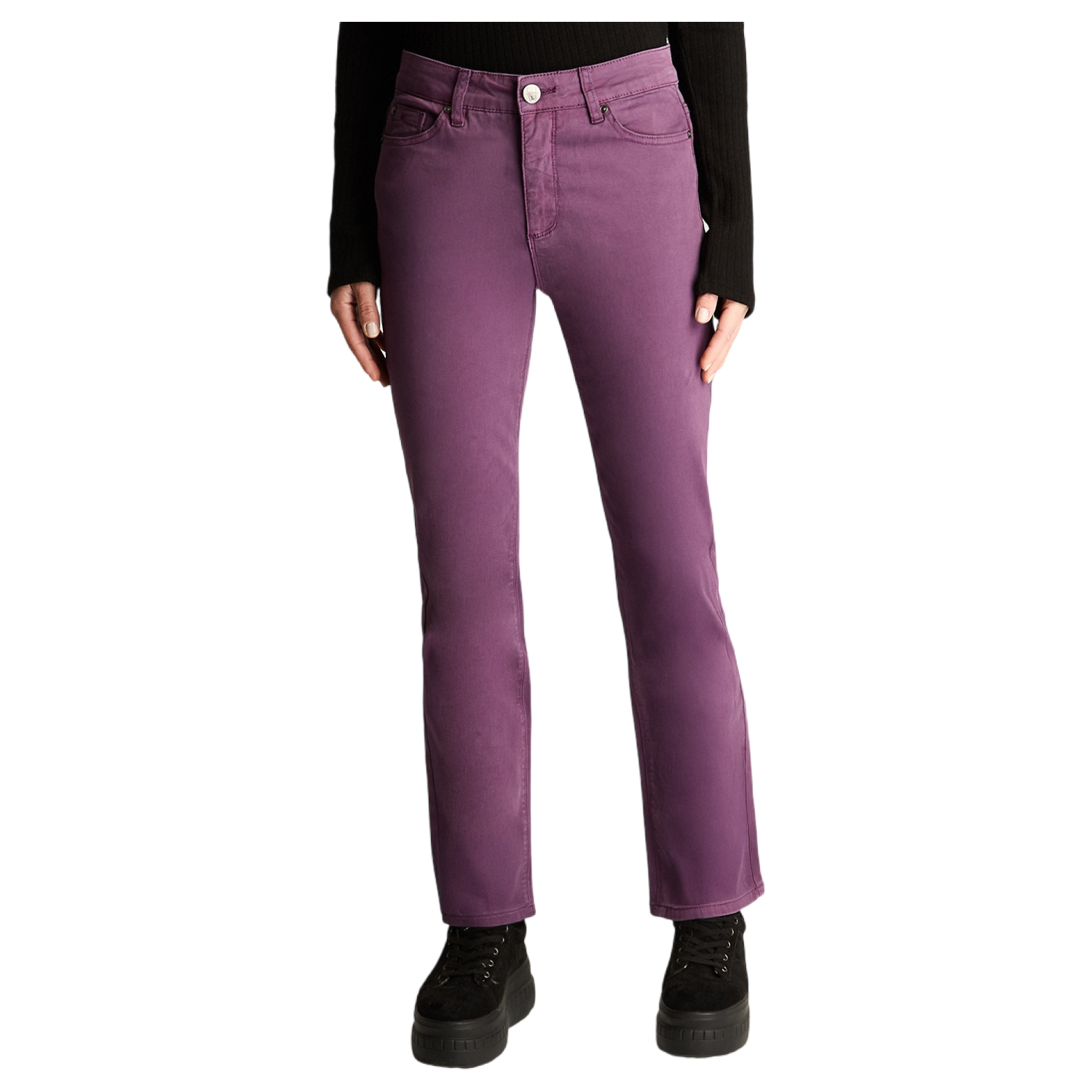Jeans Recto 5 Bolsillos Morado-4