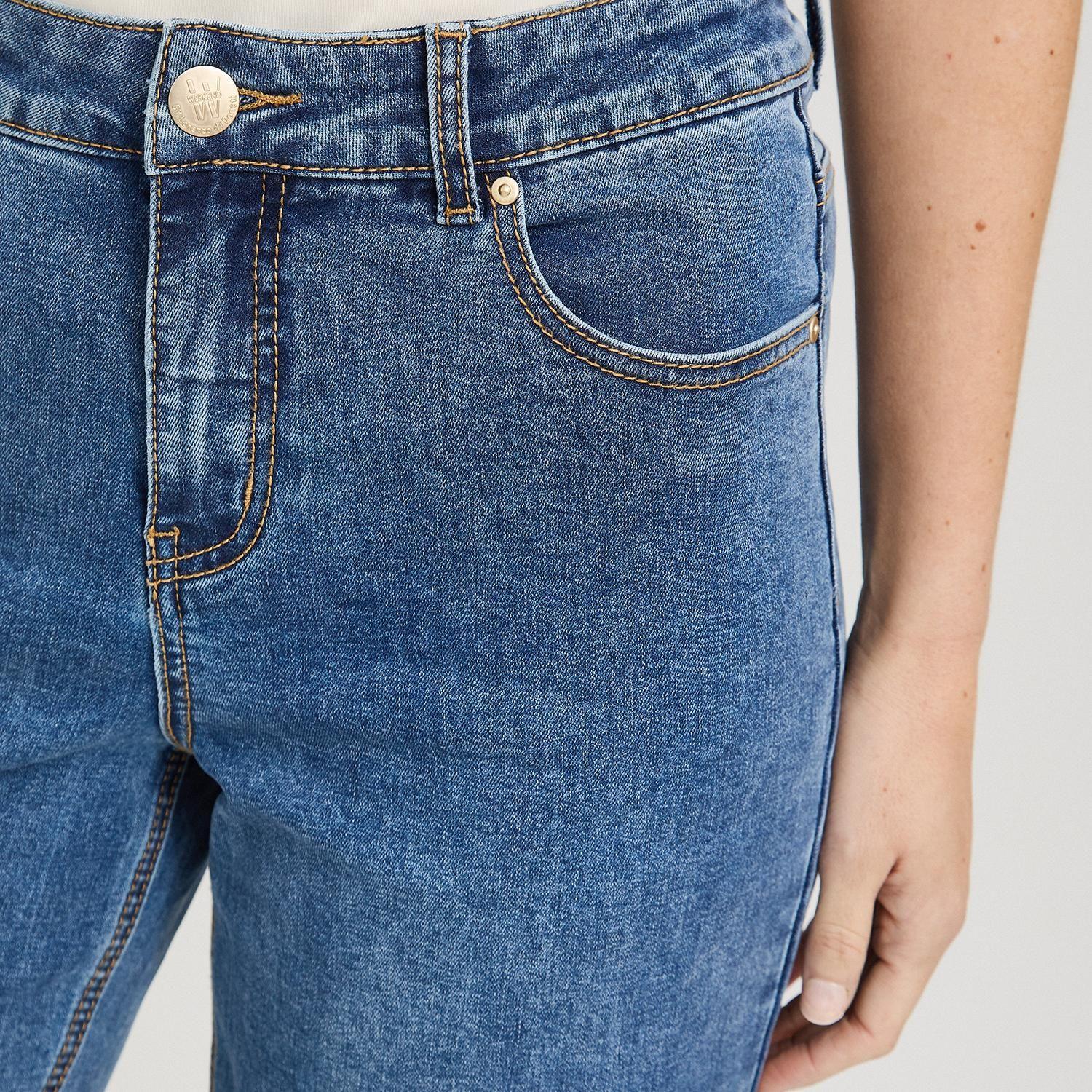 Jeans Wideleg Control de Abdomen Azul-2
