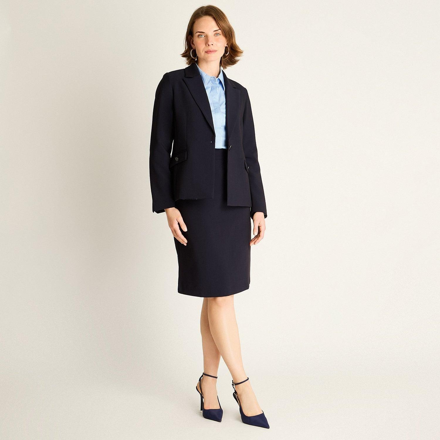 Falda Azul Midi-3