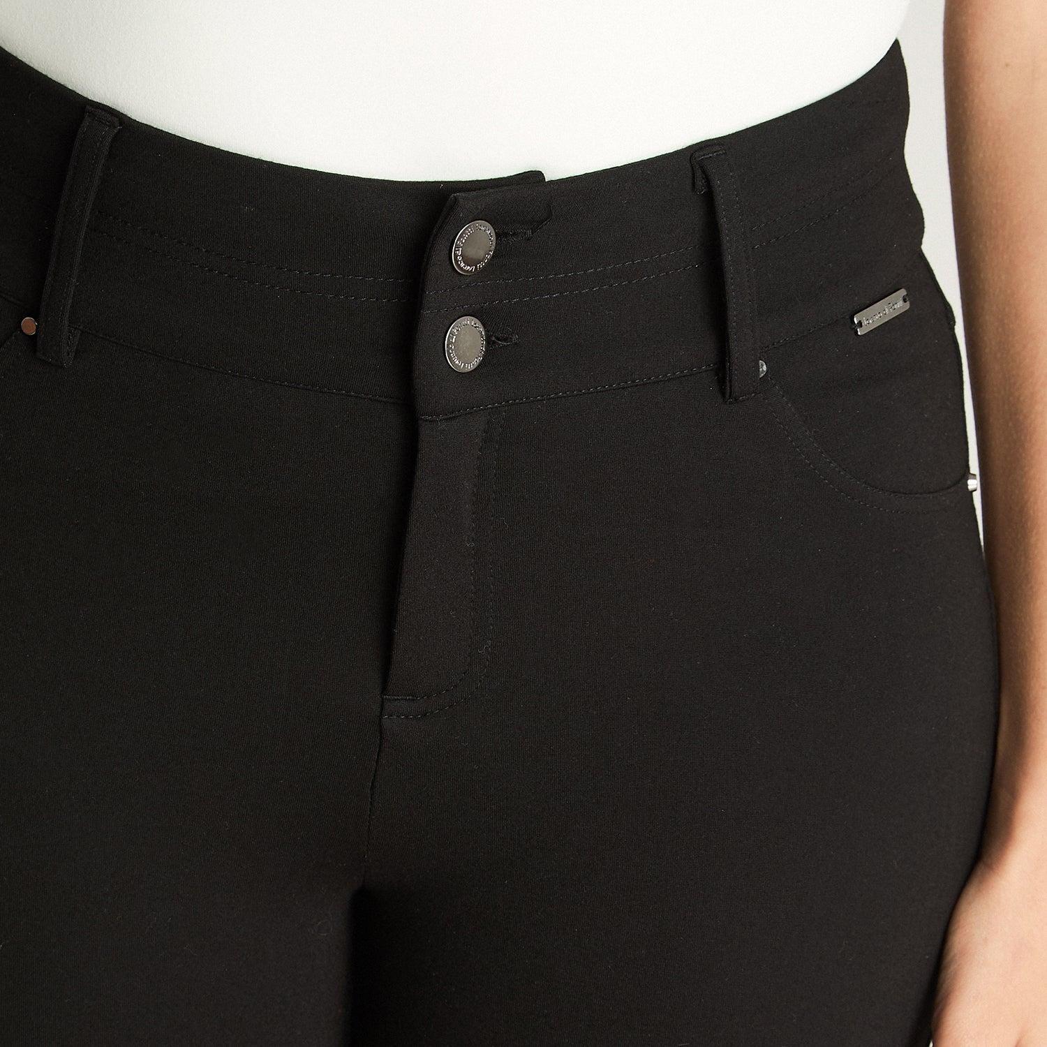 Calza Recta Dos Botones Negro-2