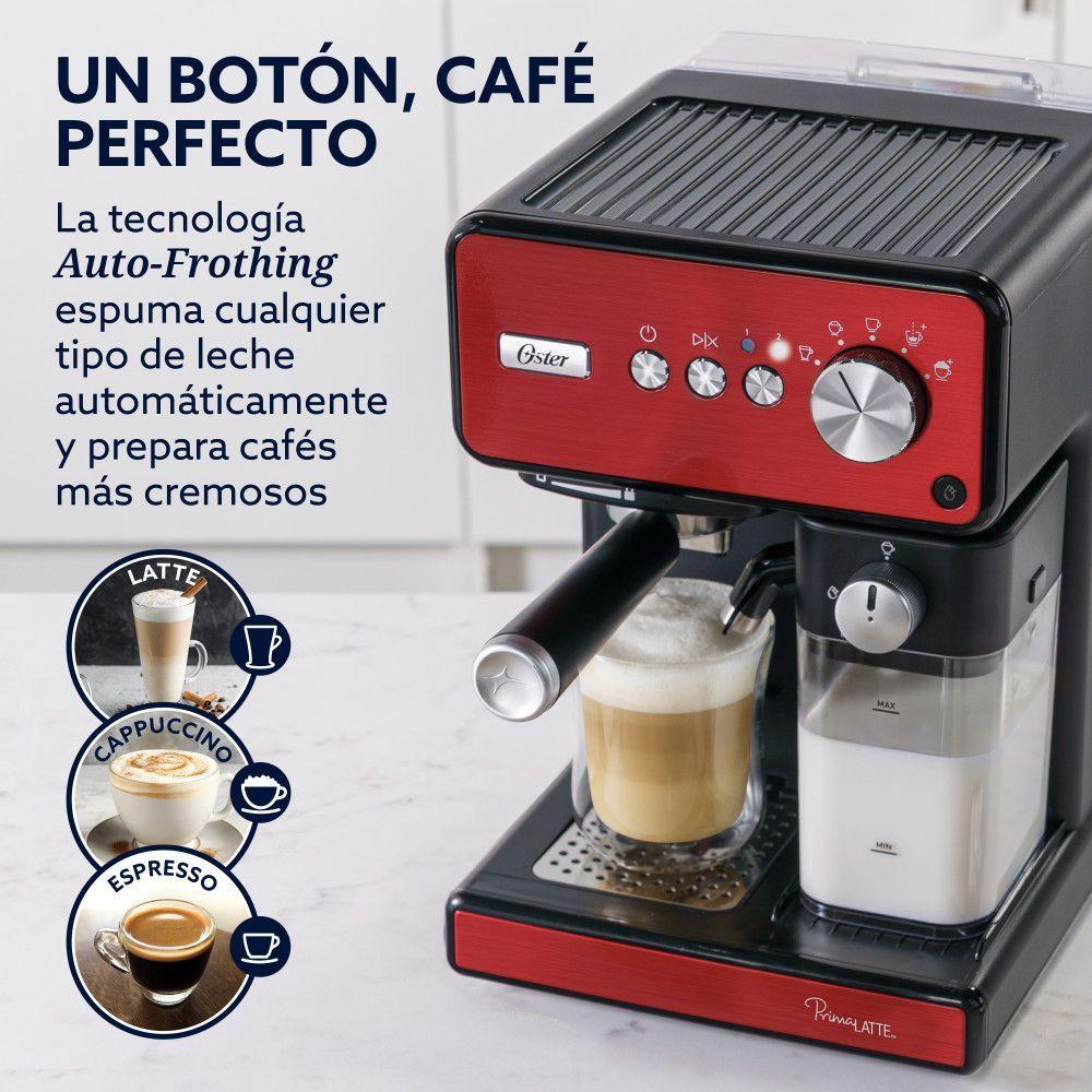 Cafetera Automática Oster Primalatte Roja Bvstem6604r-1