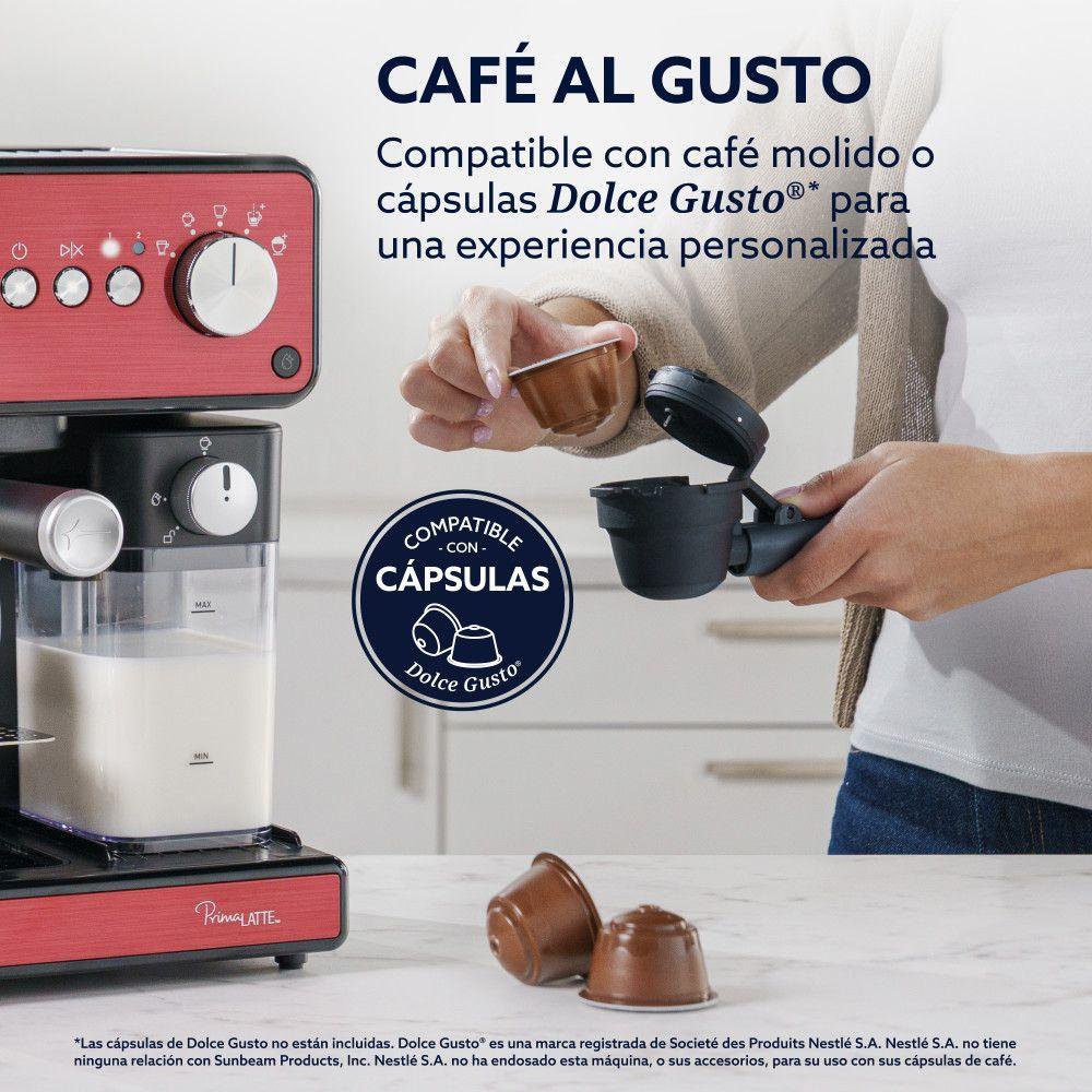 Cafetera Automática Oster Primalatte Roja Bvstem6604r-2