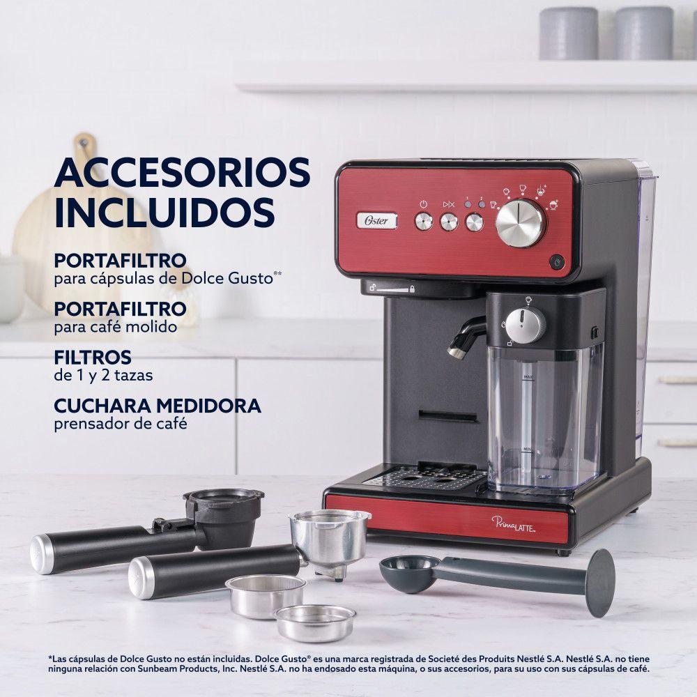 Cafetera Automática Oster Primalatte Roja Bvstem6604r-5