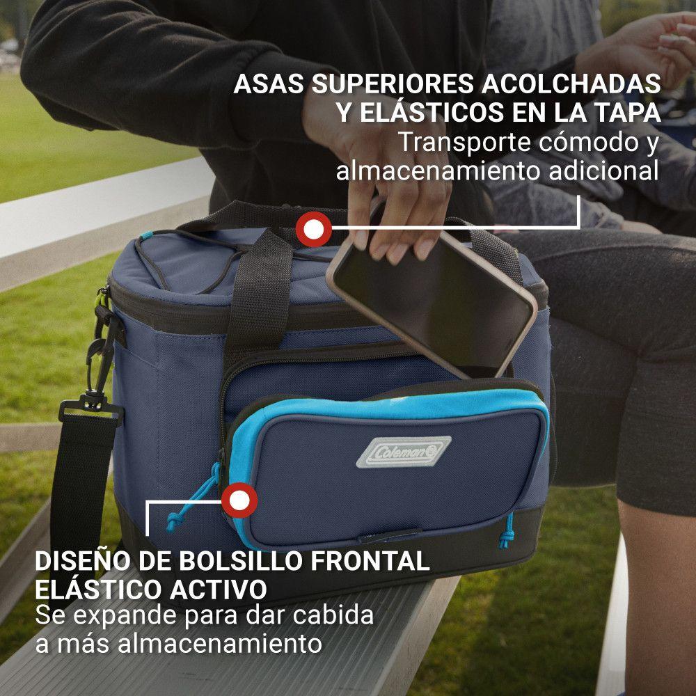 Soft Cooler Coleman Xpand Capacidad 24 Latas Azul-3