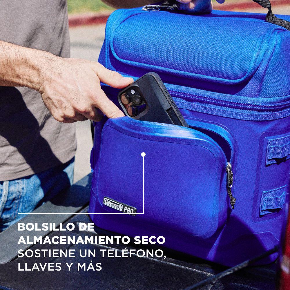 Soft Cooler Coleman Pro Lonchera Portátil 24 Latas Azul-3