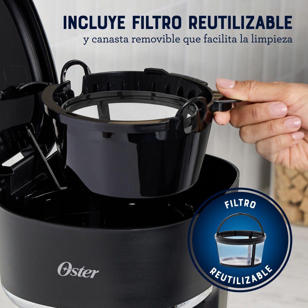 Cafetera Oster Programable Capacidad 12 Tazas BVSTDCP121B-4