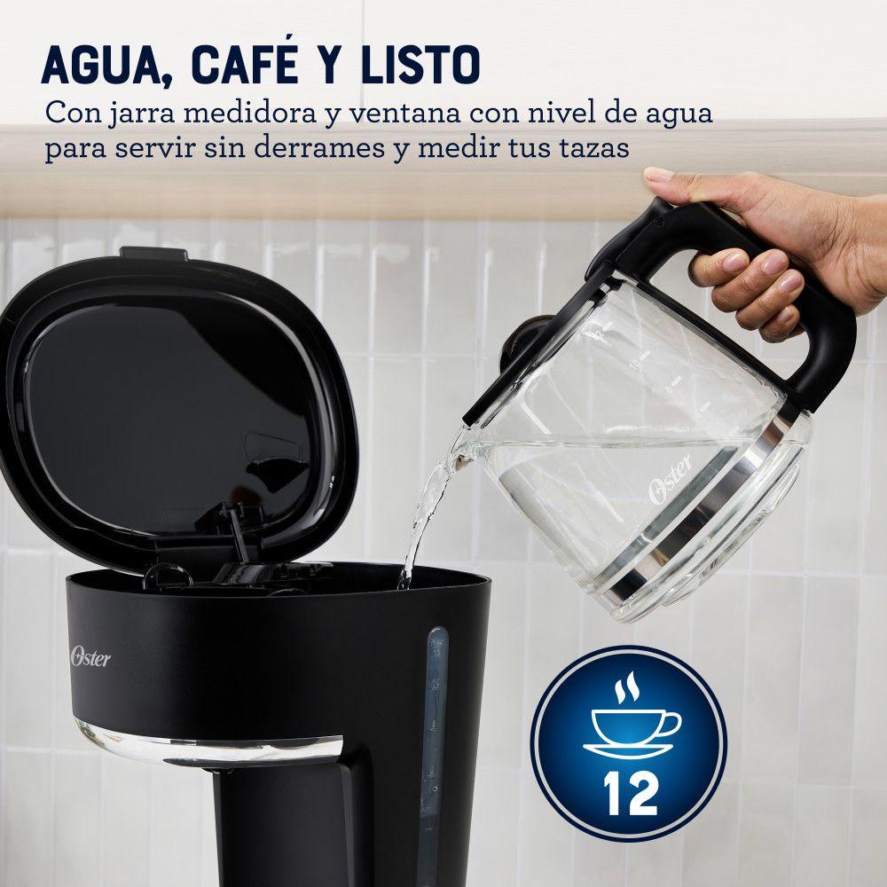 Cafetera Oster Programable Capacidad 12 Tazas BVSTDCP121B-6